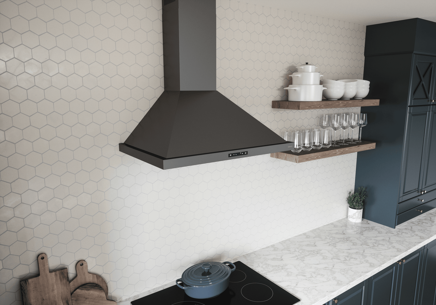 ZEPHYR ZOME36BBS Zephyr 36"" Ombra Wall