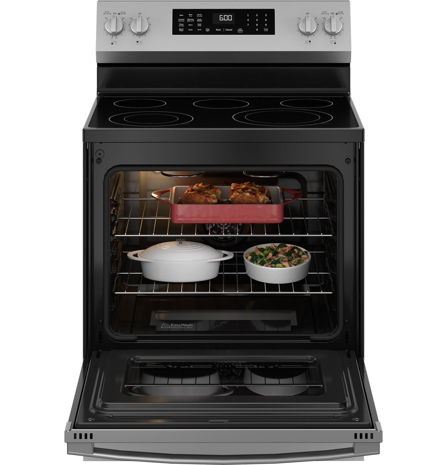GE APPLIANCES GRF600AVSS Ge 30"" Free-standing Electric Convection Range With No Preheat A...