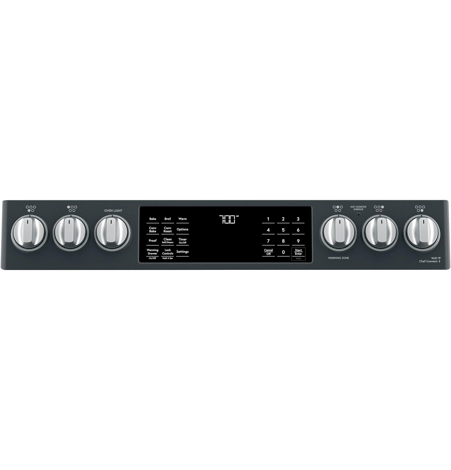 CAFE CES700P3MD1 Cafe 30"" Slide-in Front Control Radiant and Convection Range ...