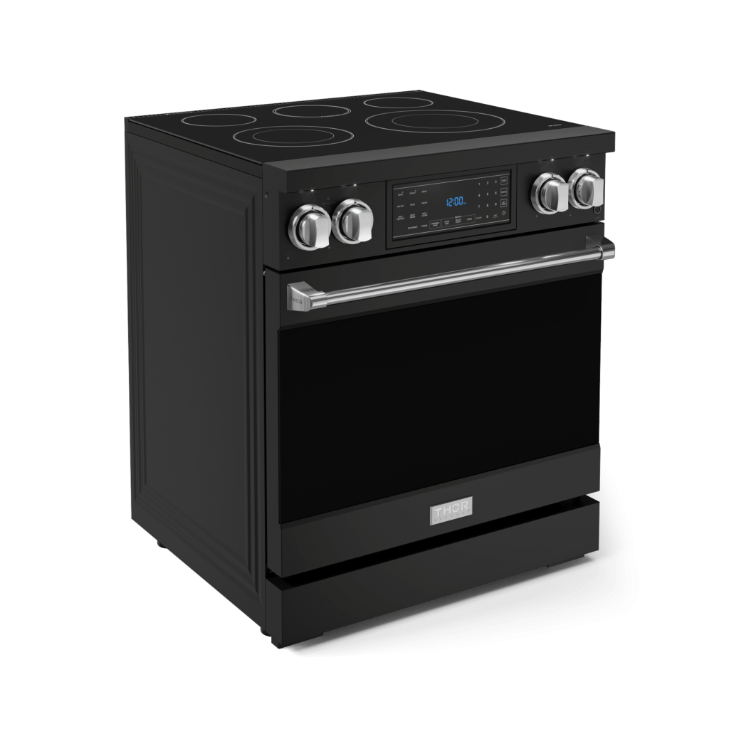 THOR KITCHEN RSE30BSS 30 Inch Professional Electric Range With Tilt Panel Touch Control I...