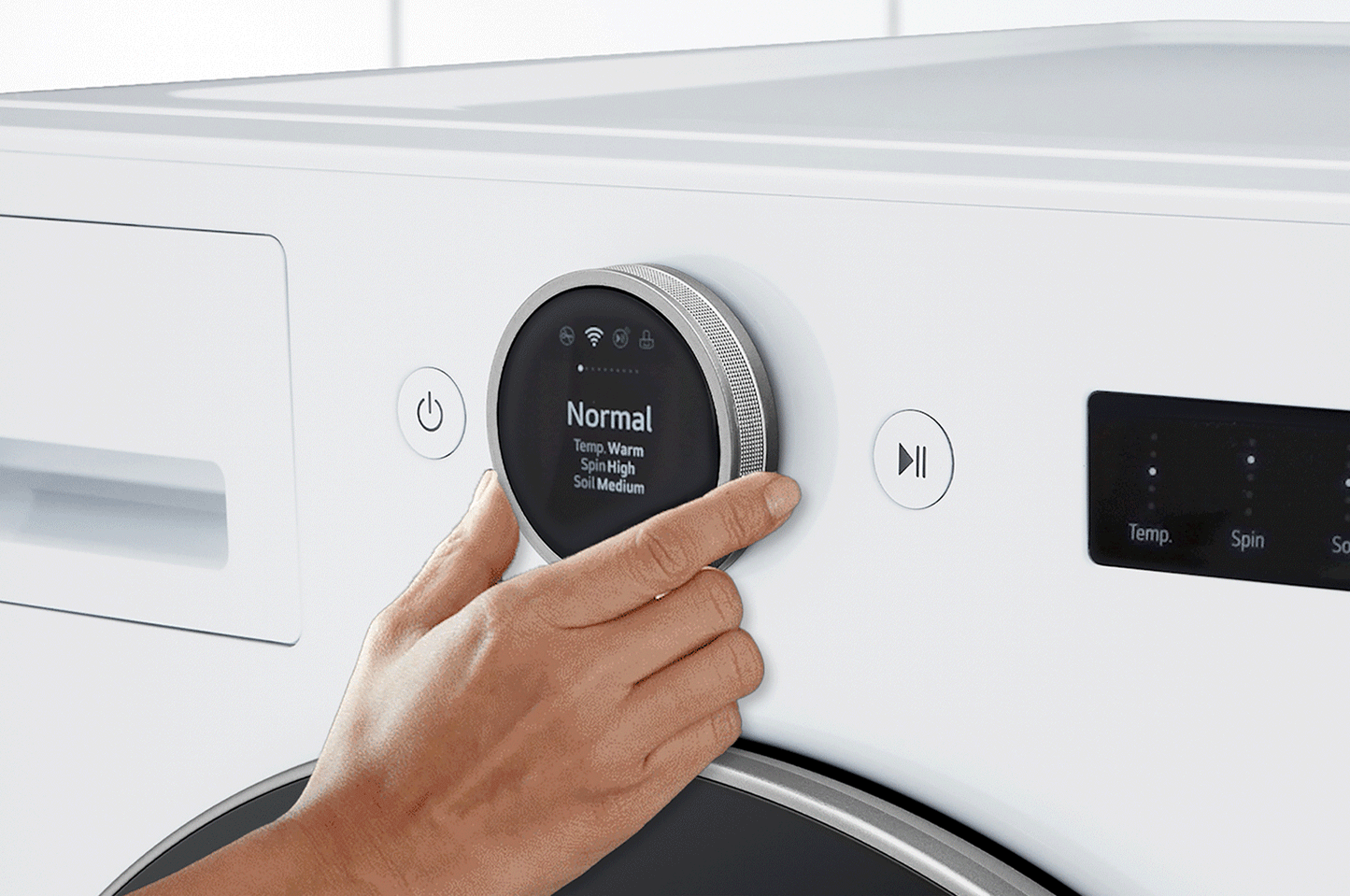 LG WM5500HWA 5.0 Cu. Ft. MEGA Capacity Smart Front Load Energy Star Washer With ...