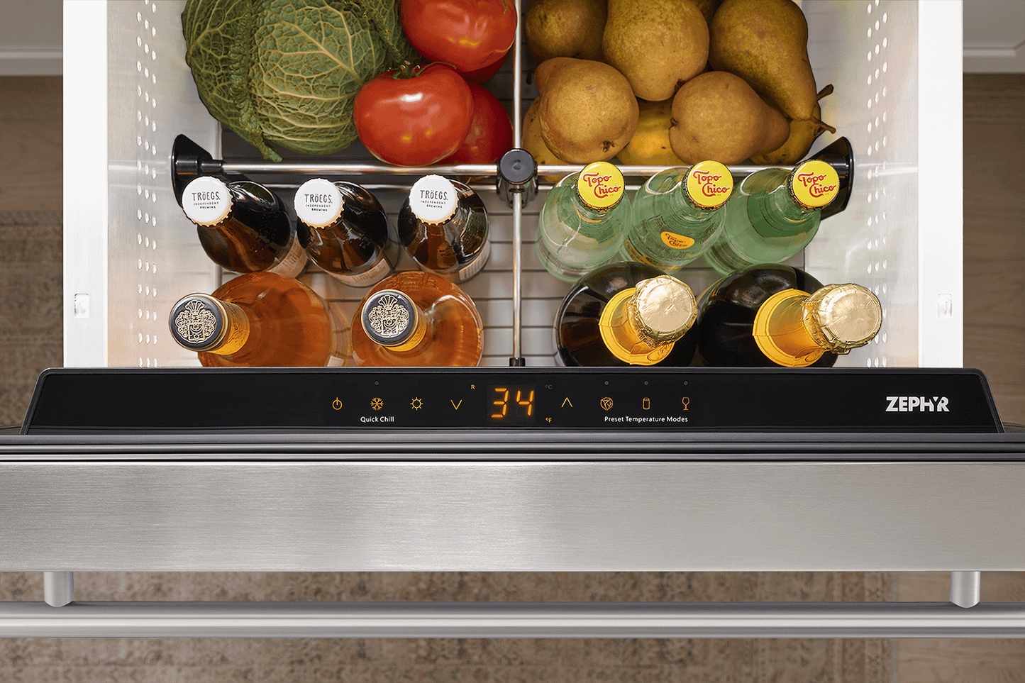 ZEPHYR PRRD24C1AS Zephyr 24"" Single Zone Refrigerator Drawers