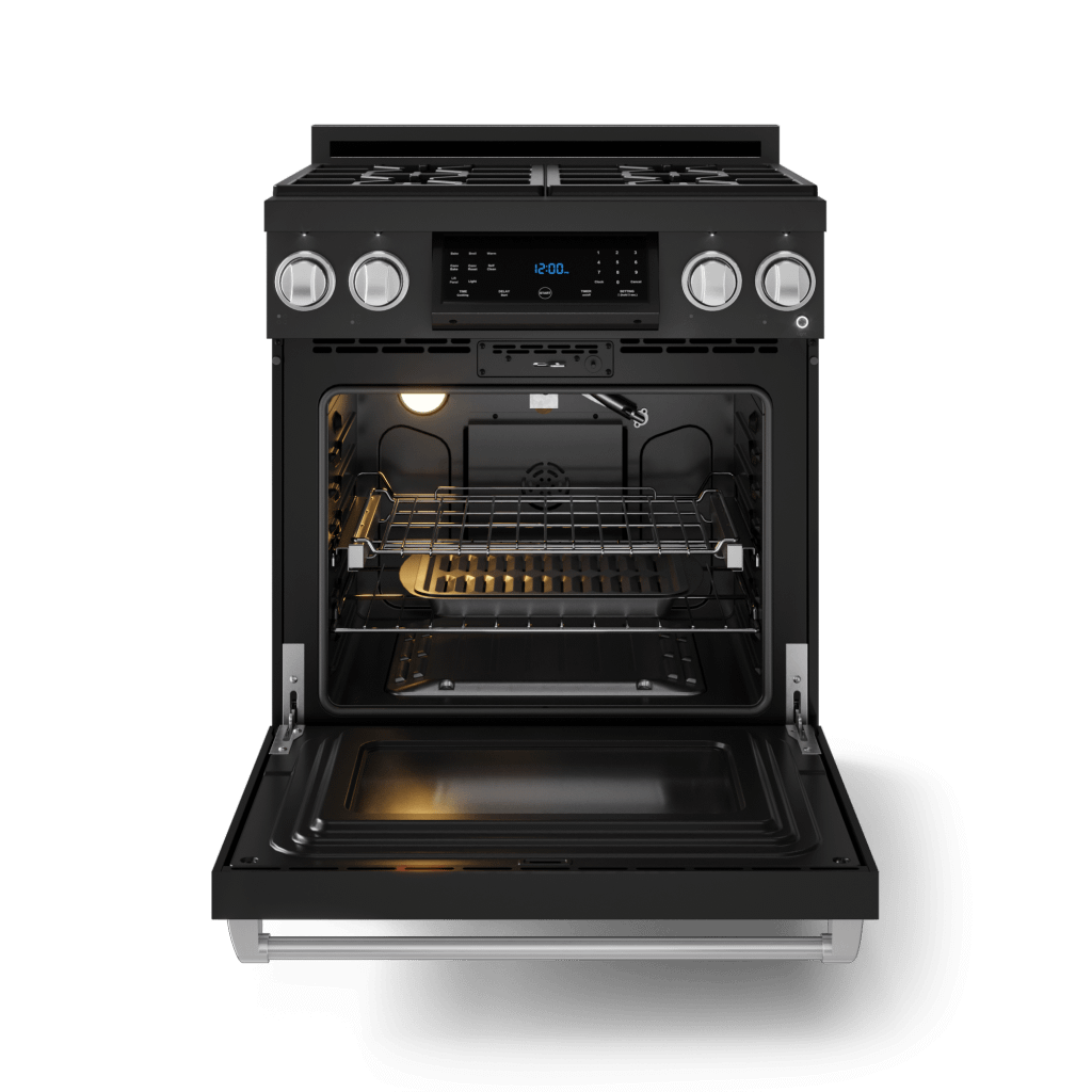THOR KITCHEN RSG30BSS 30 Inch Professional Gas Range With Tilt Panel Touch Control In BLA...