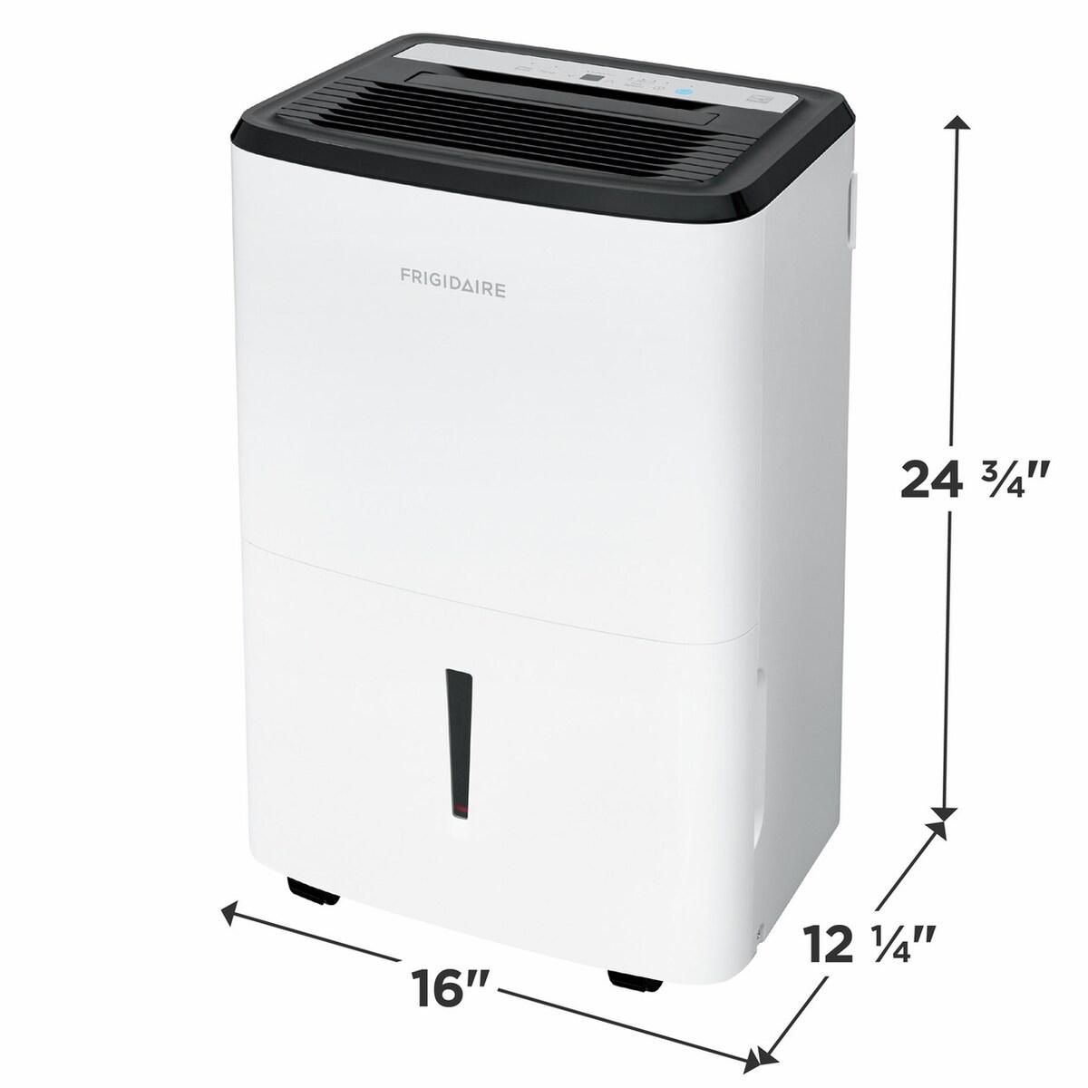 FRIGIDAIRE FFAP5034W1 Frigidaire 50 Pint 3-in-1 Dehumidifier With Pump (energy Star Most ...