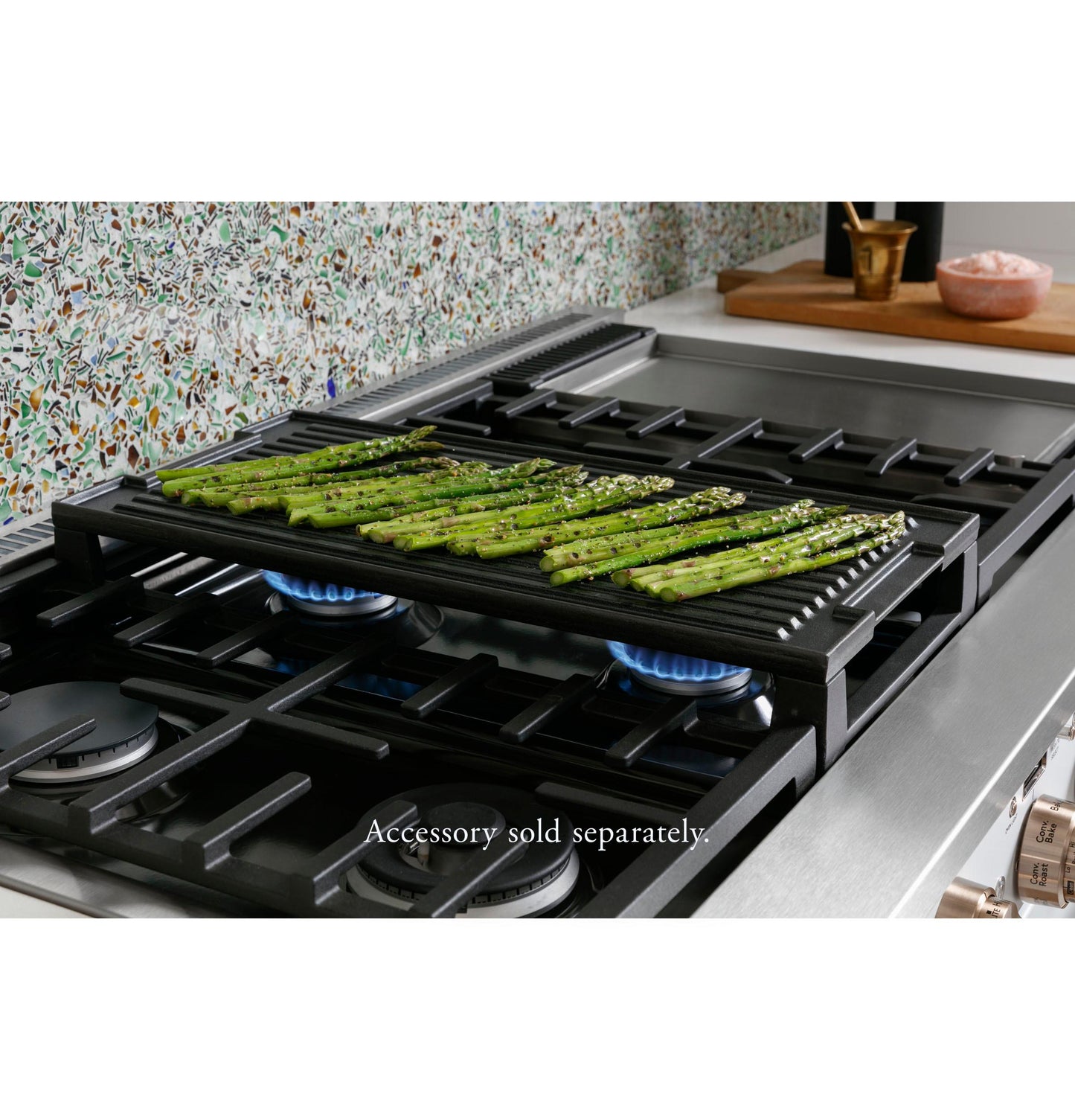 CAFE C2Y366P2TS1 Cafe 36"" Smart Dual-fuel Commercial-style Range With 6 BURNER...