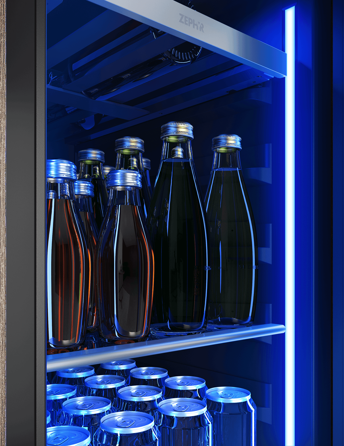 ZEPHYR PRB15C01CG Zephyr 15"" Single Zone Beverage Cooler