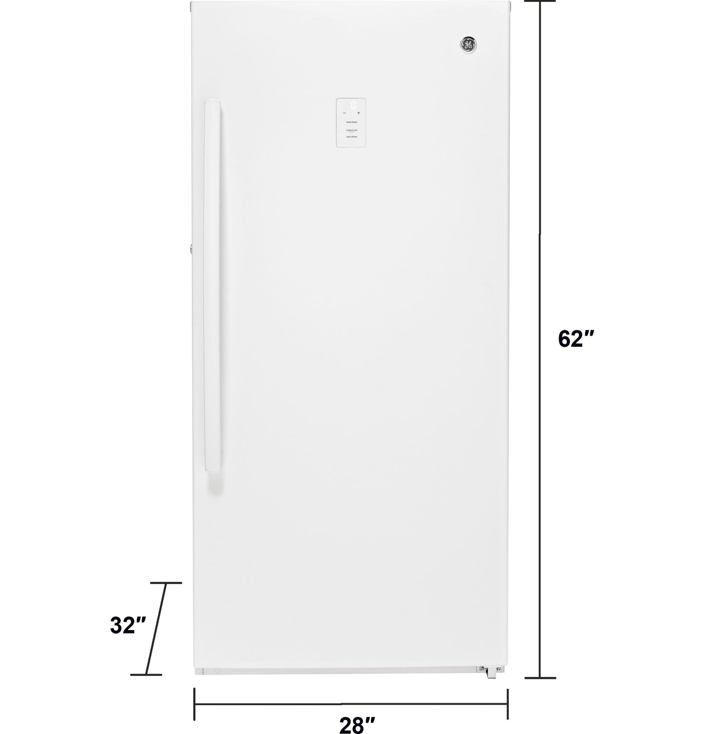 GE APPLIANCES FUF14SMRWW Ge 14.1 Cu. Ft. Frost-free Upright Freezer