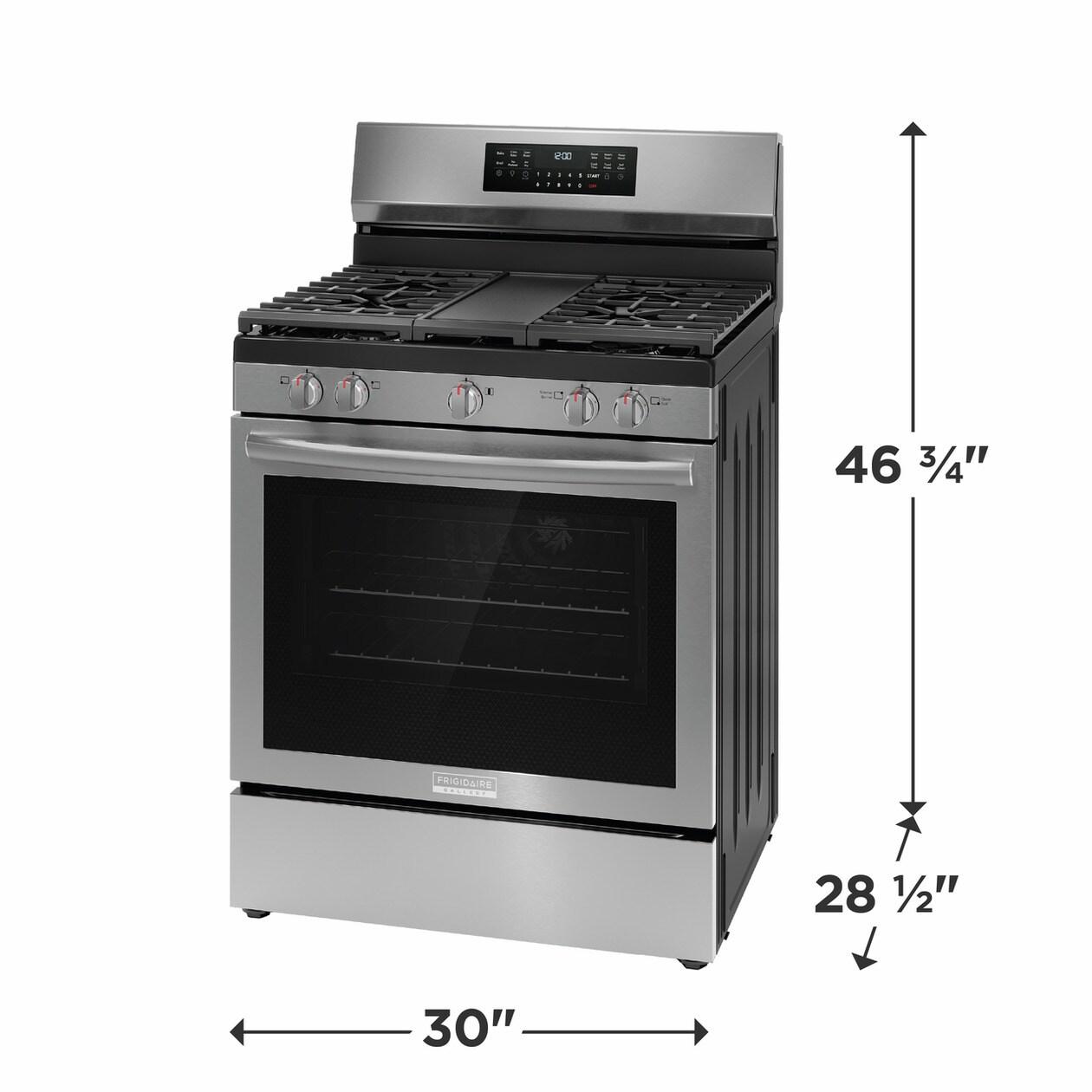 FRIGIDAIRE GCRG3060BF Frigidaire Gallery 30"" Rear Control Gas Range With Total Convection