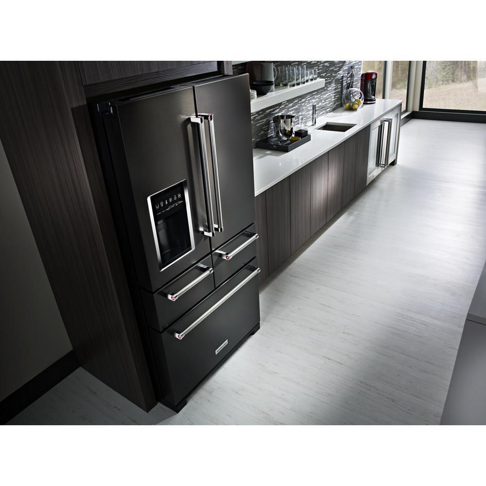 KITCHENAID KRMF706EBS Black-on-stainless Kitchenaid 25.8 Cu. Ft. 36"" Multi-door FREEST...