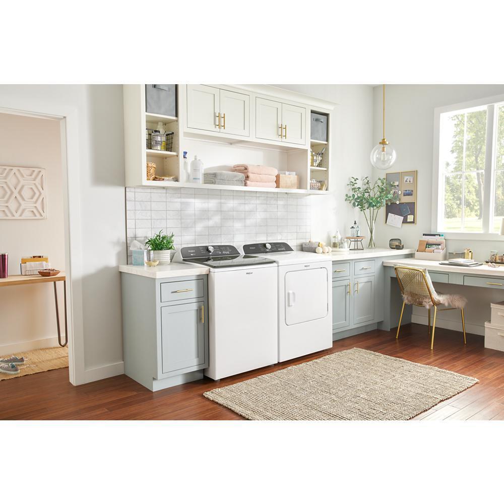 WHIRLPOOL WGD6150PW 7.0 Cu. Ft. Whirlpool Top Load Gas Dryer With Moisture Sensor