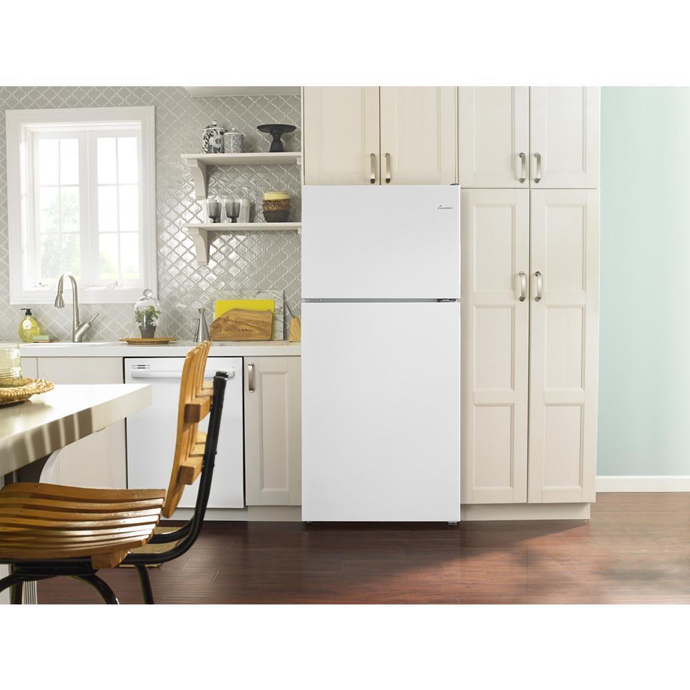 AMANA ART318FFDW 30-inch Wide Top-freezer Refrigerator With Glass Shelves - 18 Cu. F...