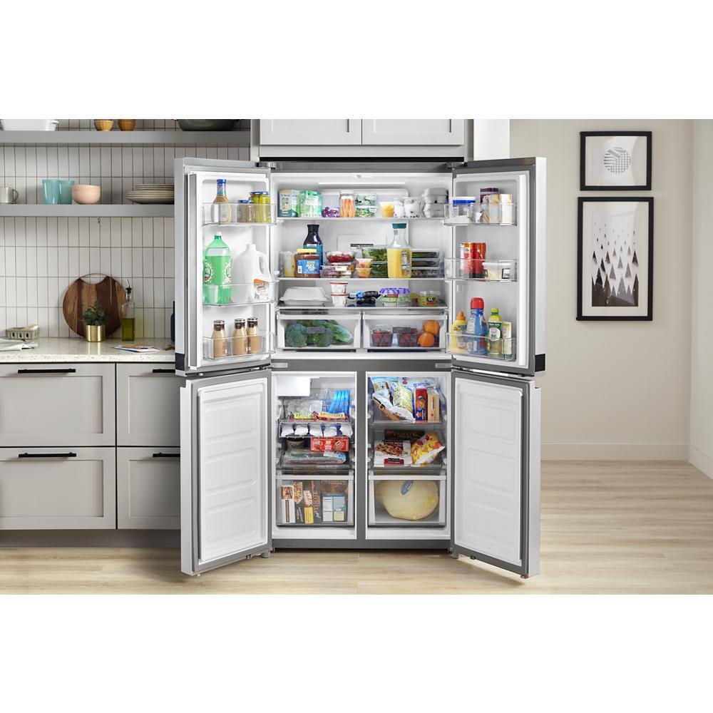 WHIRLPOOL WRQA59CNKZ 36-inch Wide Counter Depth 4 Door Refrigerator - 19.4 Cu. Ft.