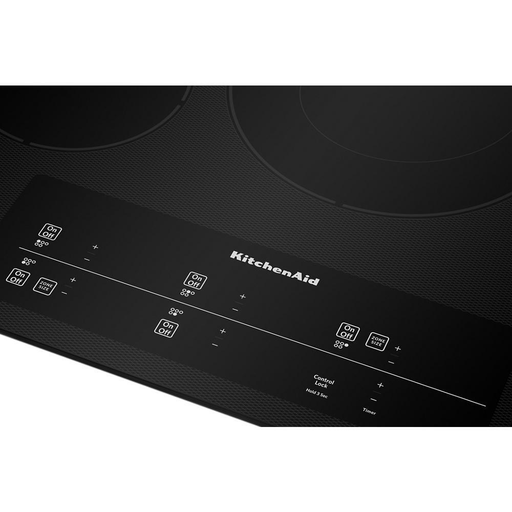 KITCHENAID KCES950KBL 30"" Electric Cooktop With 5 Elements and Touch-activated Controls