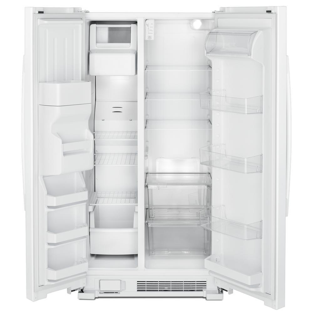 AMANA ASI2575GRW 36-inch Side-by-side Refrigerator With Dual Pad External Ice and WA...