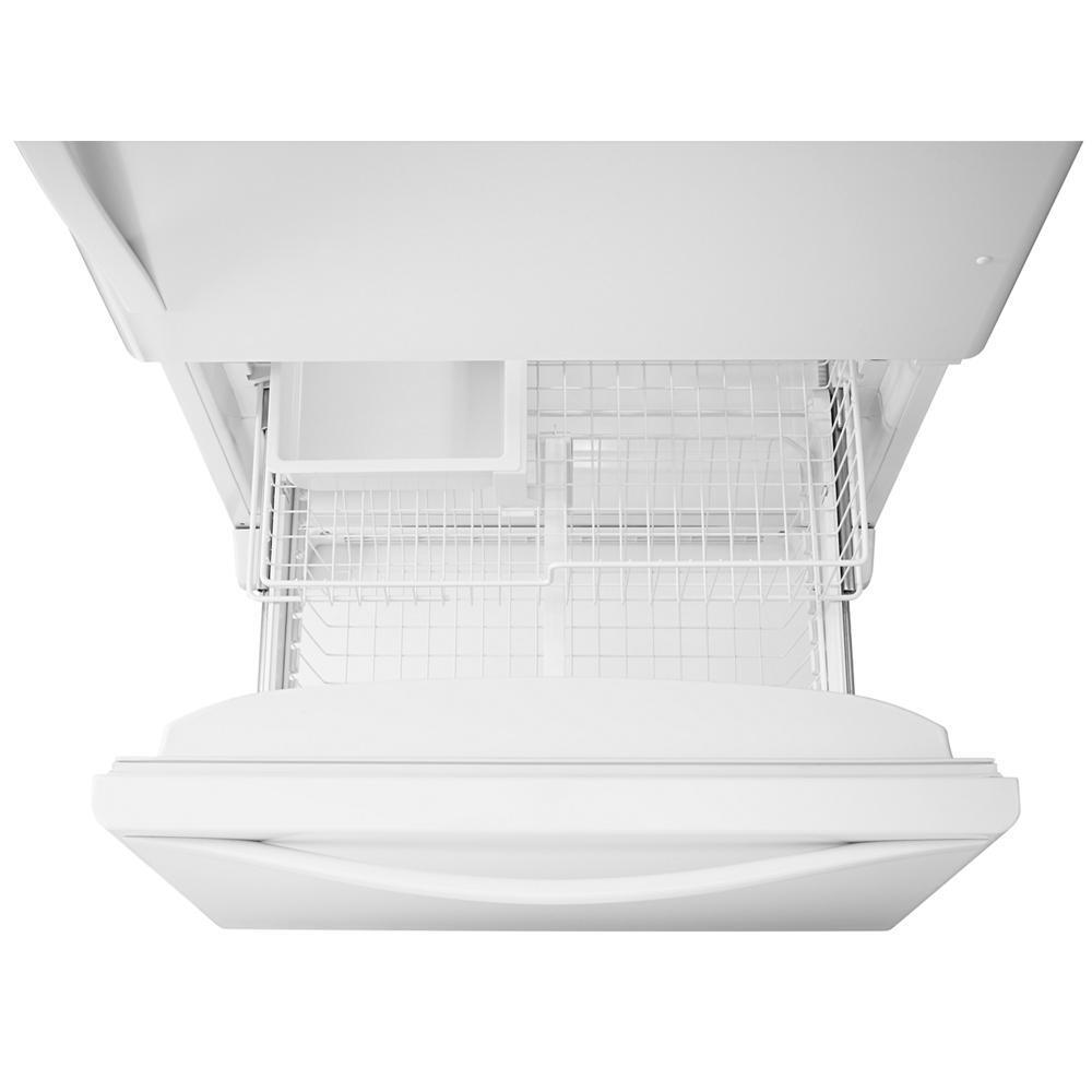 WHIRLPOOL WRB322DMBW White-on-white Whirlpool 22 Cu. Ft. Bottom-freezer Refrigerator ...