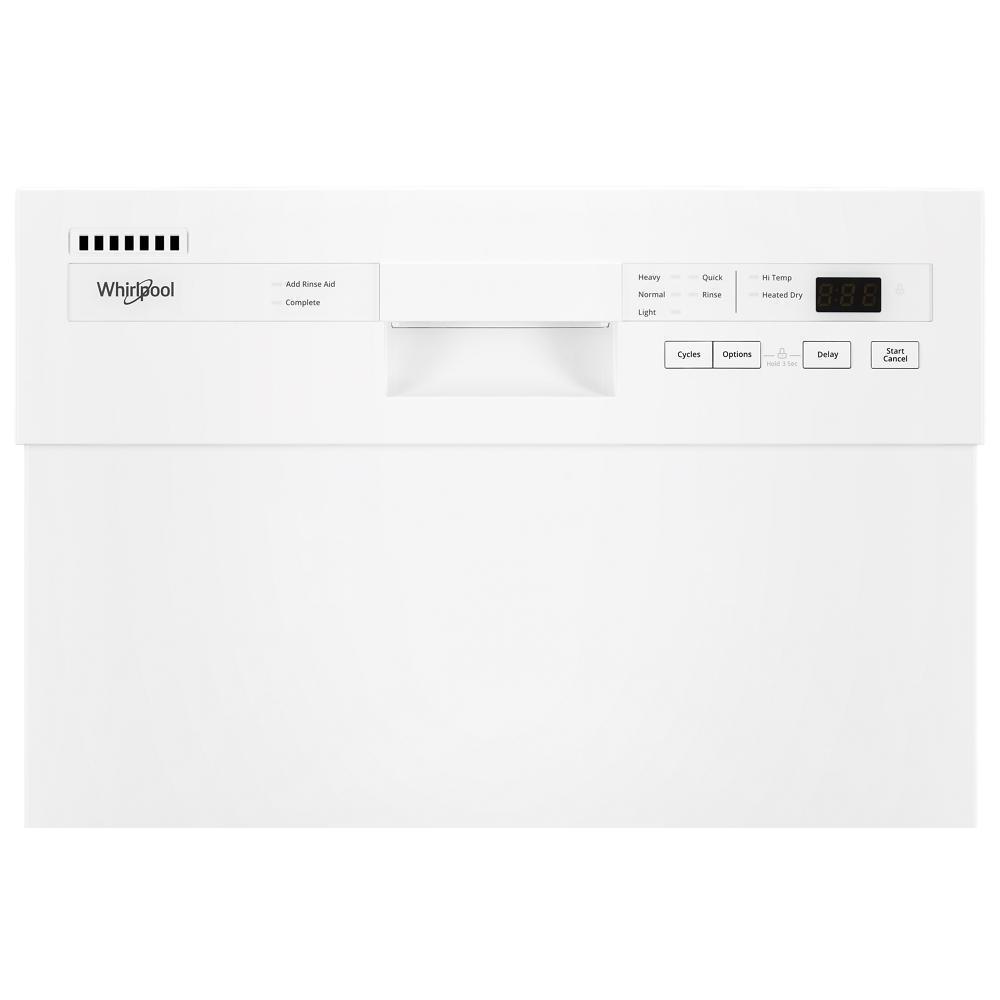 WHIRLPOOL WDPS5118PW Whirlpool Small-space Compact Dishwasher With Stainless Steel Tub