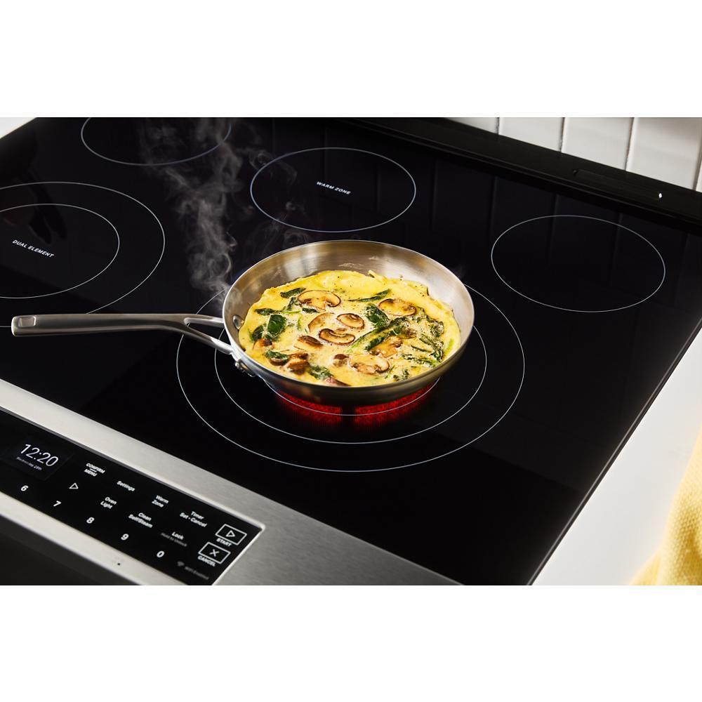 WHIRLPOOL WSES7530RV 30-inch Smart Slide In Electric Range With Air Cooking Technology, ...