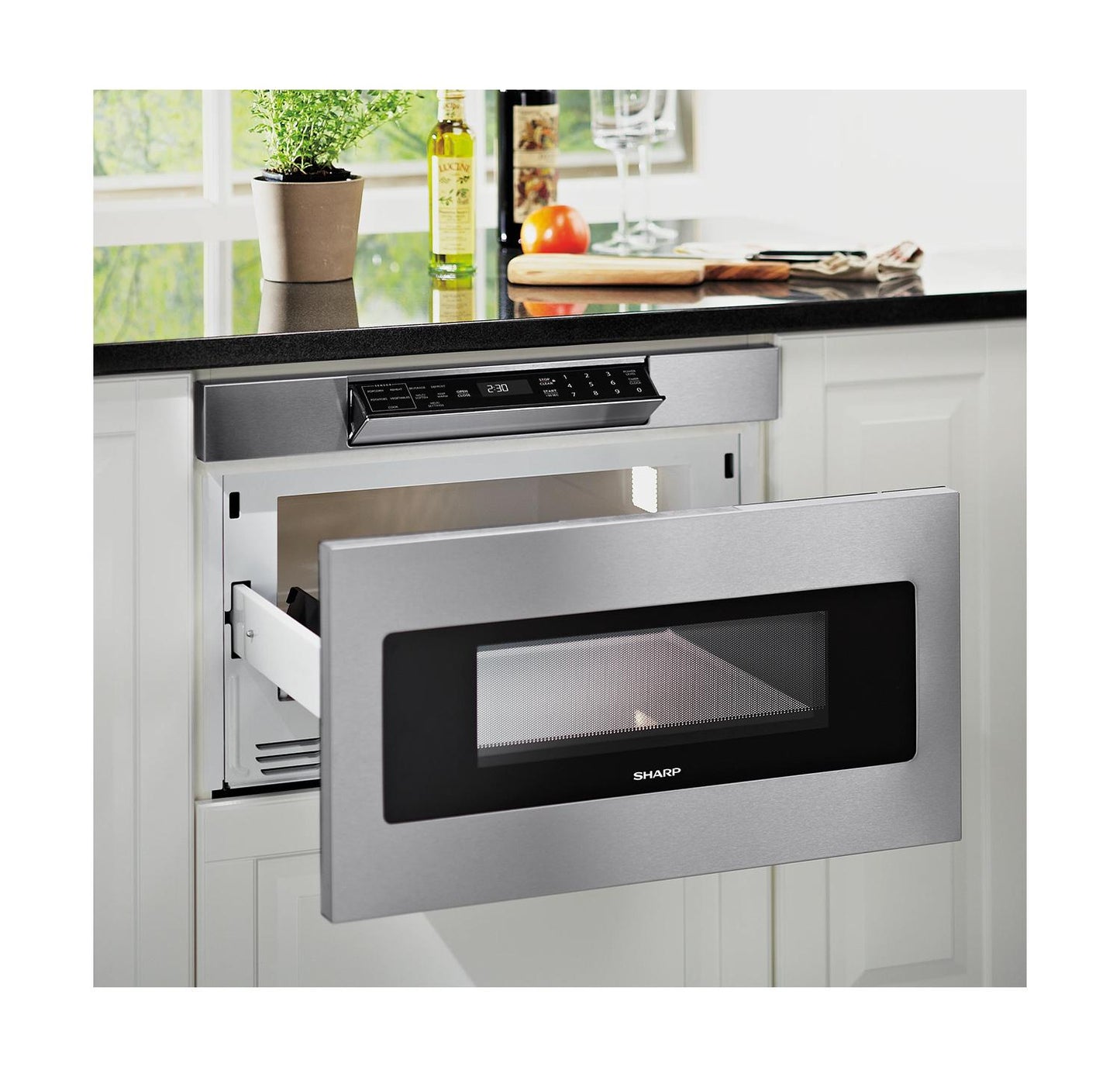 SHARP SMD3070ASY 30 In. 1.2 Cu. Ft. 950w Sharp Stainless Steel Microwave Drawer