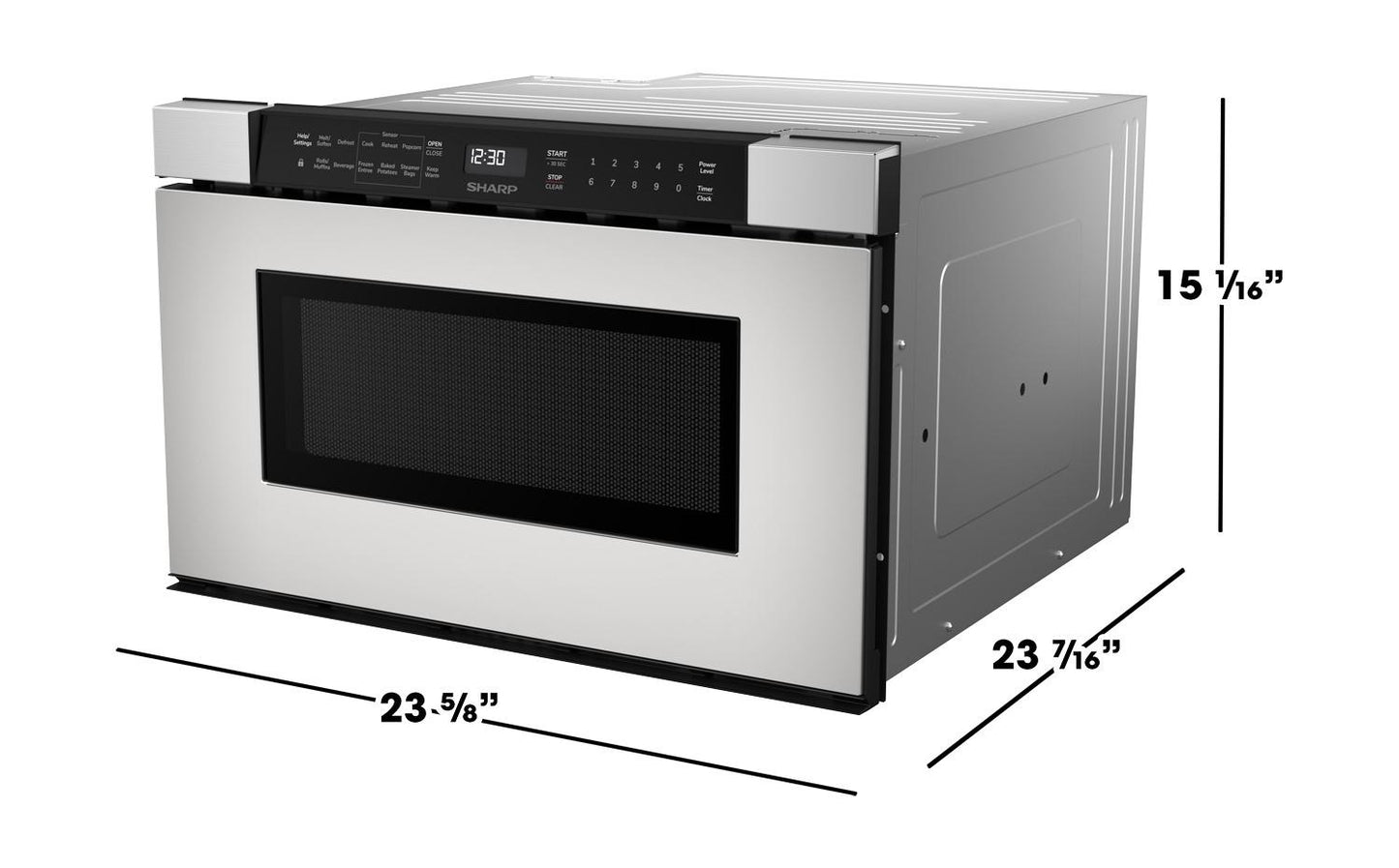 SHARP SMD2440JS 24 In. 1.2 Cu. Ft. Built-in Stainless Steel Microwave Drawer Oven