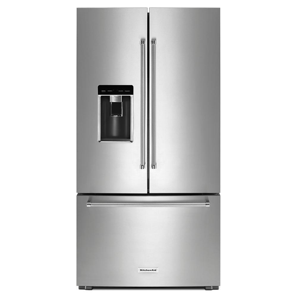 KITCHENAID KRFC704FPS Kitchenaid 23.8 Cu. Ft. 36"" Counter-depth French Door Platinum I...