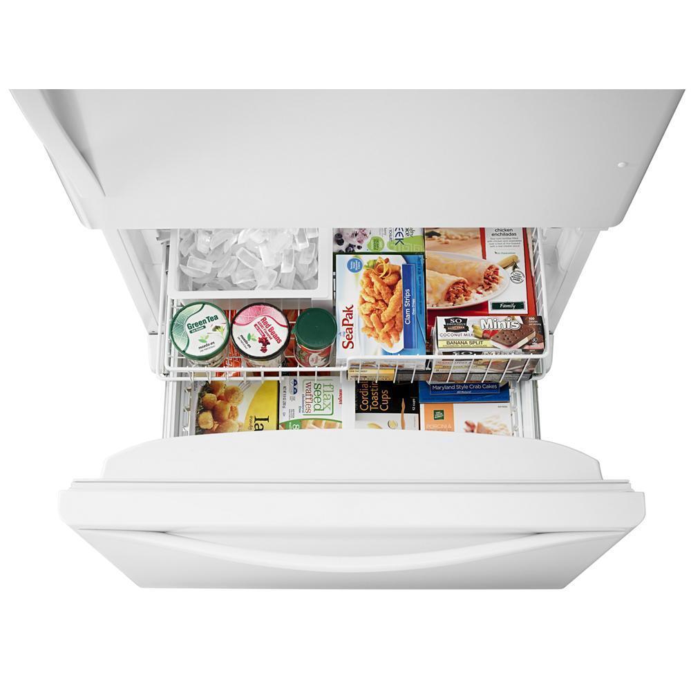 WHIRLPOOL WRB329DMBW Whirlpool 19 Cu. Ft. Bottom-freezer Refrigerator With Freezer Drawer