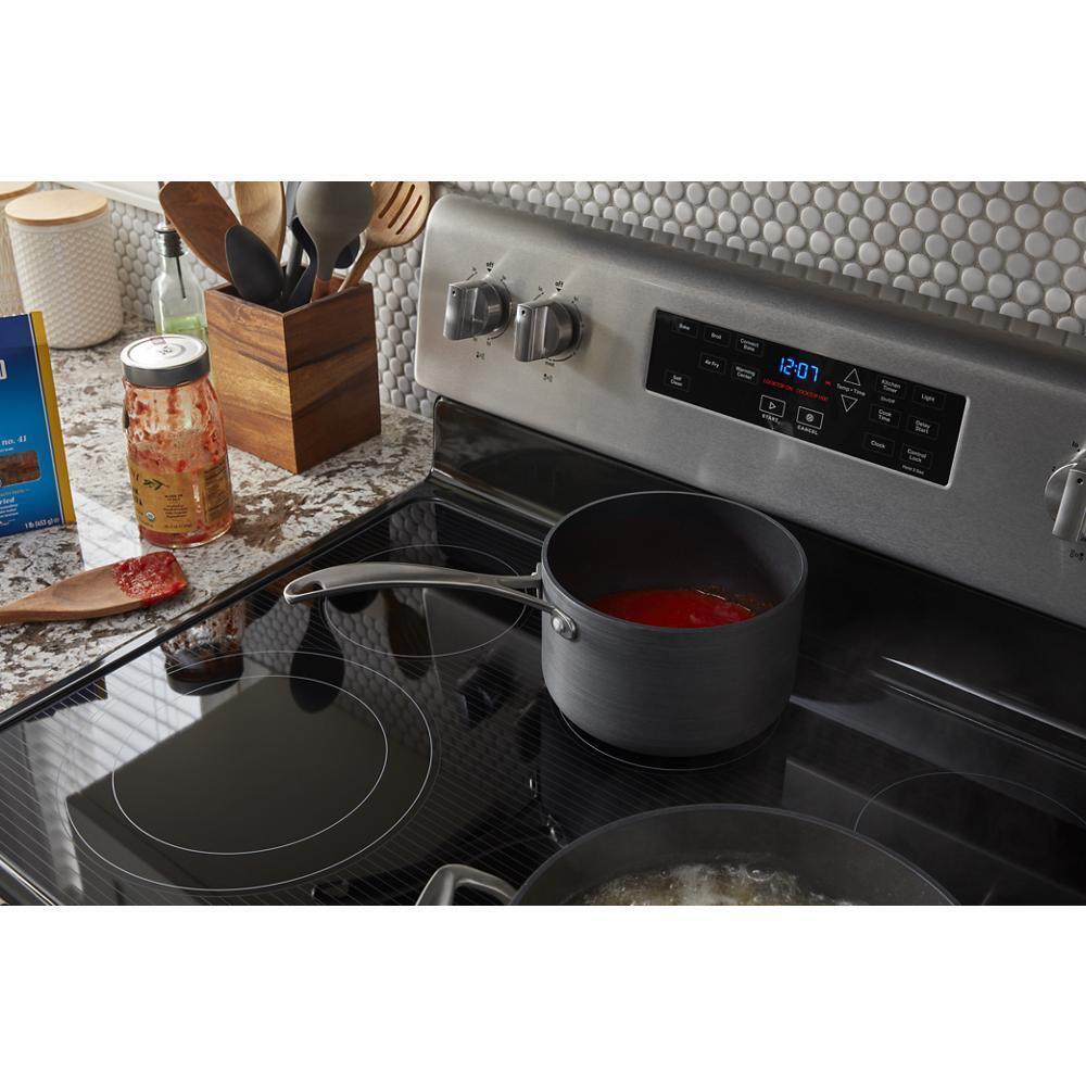 MAYTAG MER7700LZ Maytag Electric Range With Air Fryer and Basket - 5.3 Cu. Ft.