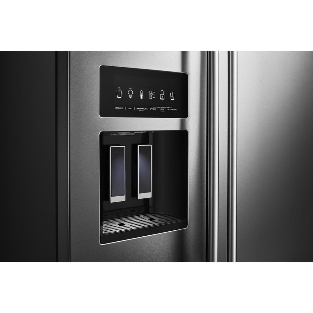 KITCHENAID KRSC703HPS 22.6 Cu Ft. Counter-depth Side-by-side Refrigerator With Exterior I...