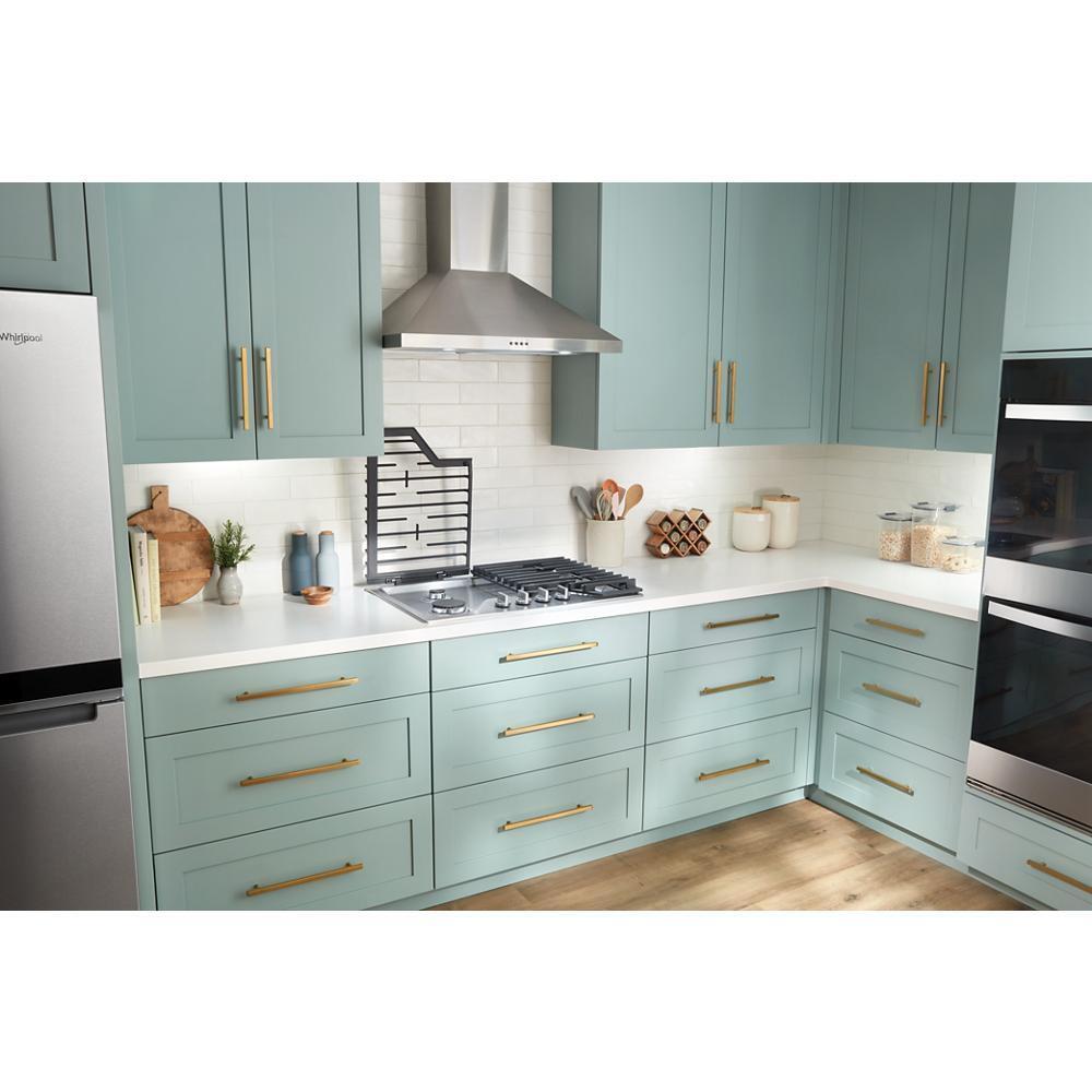 WHIRLPOOL WCGK7536PS Whirlpool 36-inch Gas Cooktop With 2-in-1 Hinged Grate To Griddle