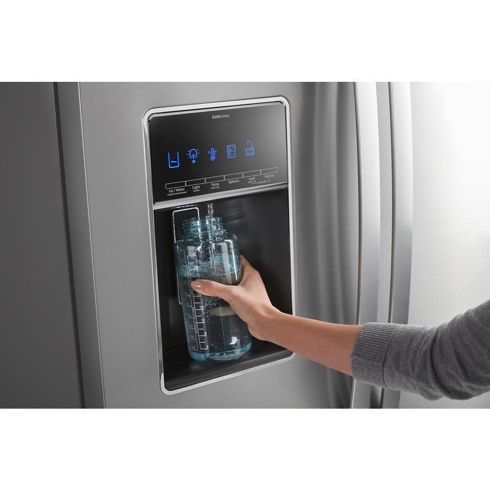 WHIRLPOOL WRF767SDHZ Whirlpool 36-inch Wide French Door Refrigerator - 27 Cu. Ft. - F...