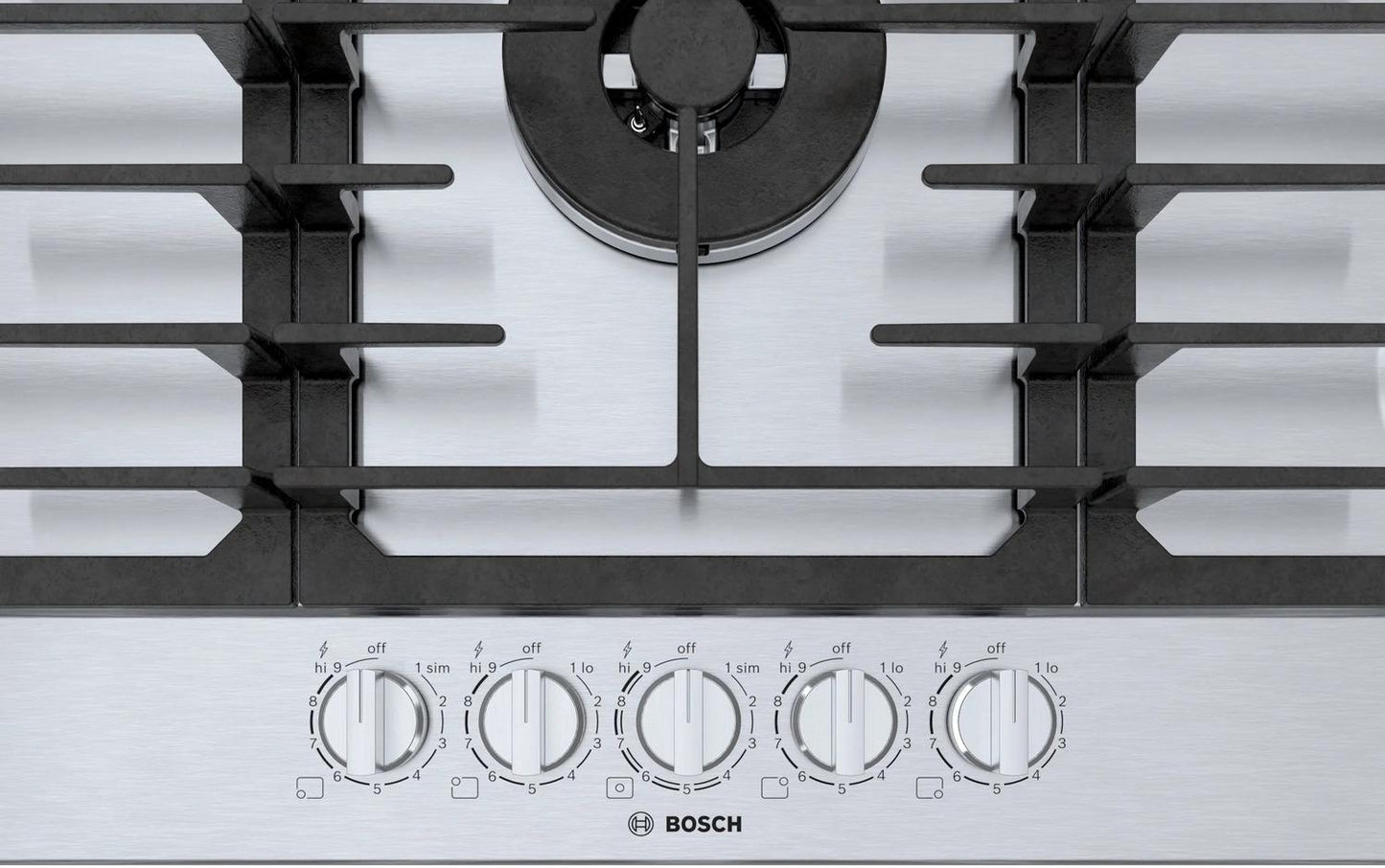 BOSCH NGM8659UC Bosch 800 Series Gas Cooktop 36"" Stainless Steel Ngm8659uc