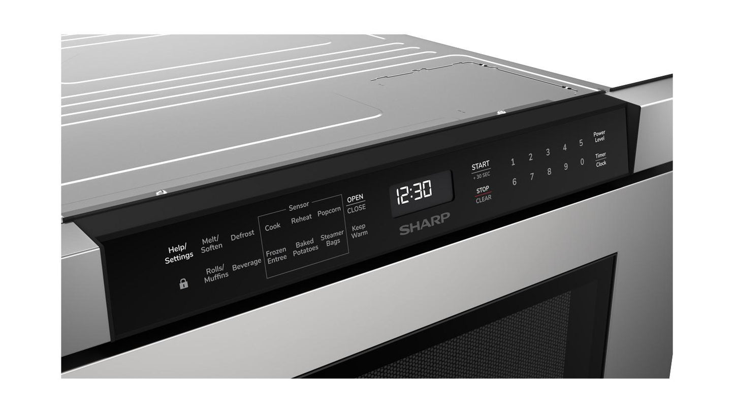 SHARP SMD2440JS 24 In. 1.2 Cu. Ft. Built-in Stainless Steel Microwave Drawer Oven