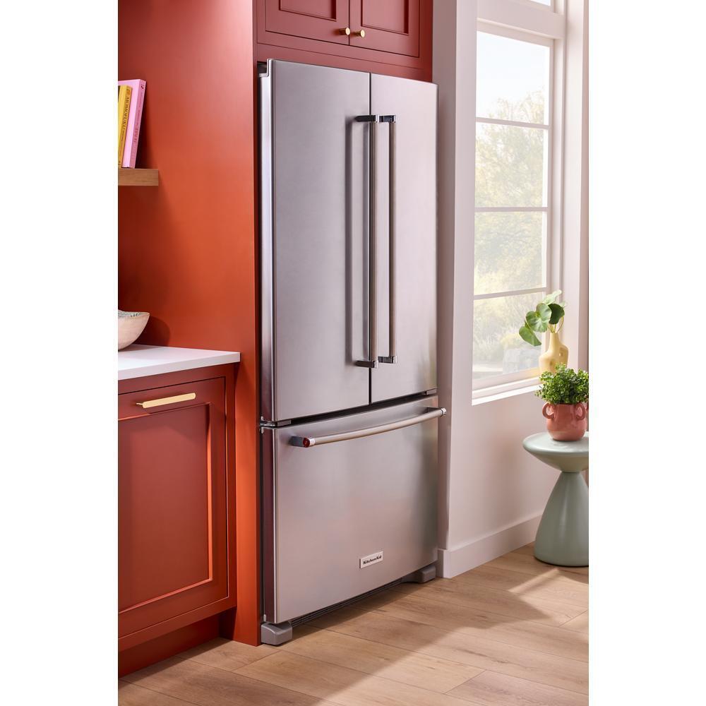 KITCHENAID KRFC136RPS 20 Cu. Ft. 36-inch Width Counter-depth French Door Refrigerator WIT...