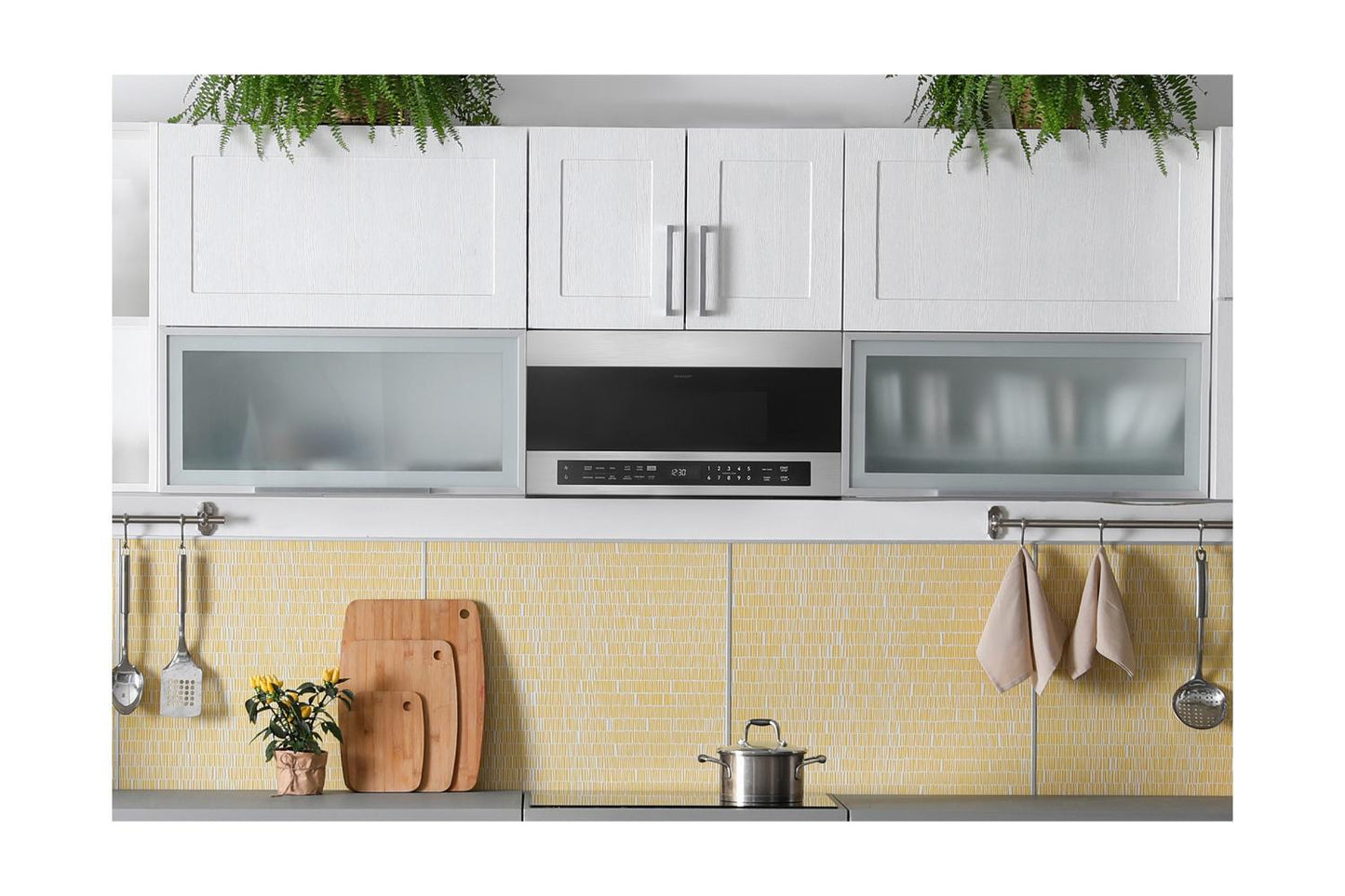 SHARP SMO1969JS Sharp 1.9 Cu. Ft. Smart Over-the-range-microwave Oven