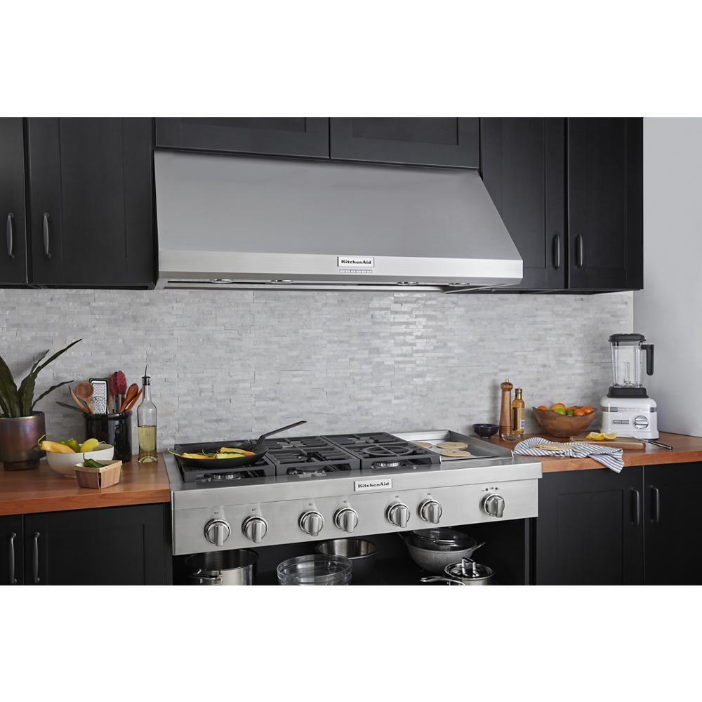 KITCHENAID KVWC908KSS 48'' 585 or 1170 Cfm Motor Class Commercial-style Wall-mount CANOPY...