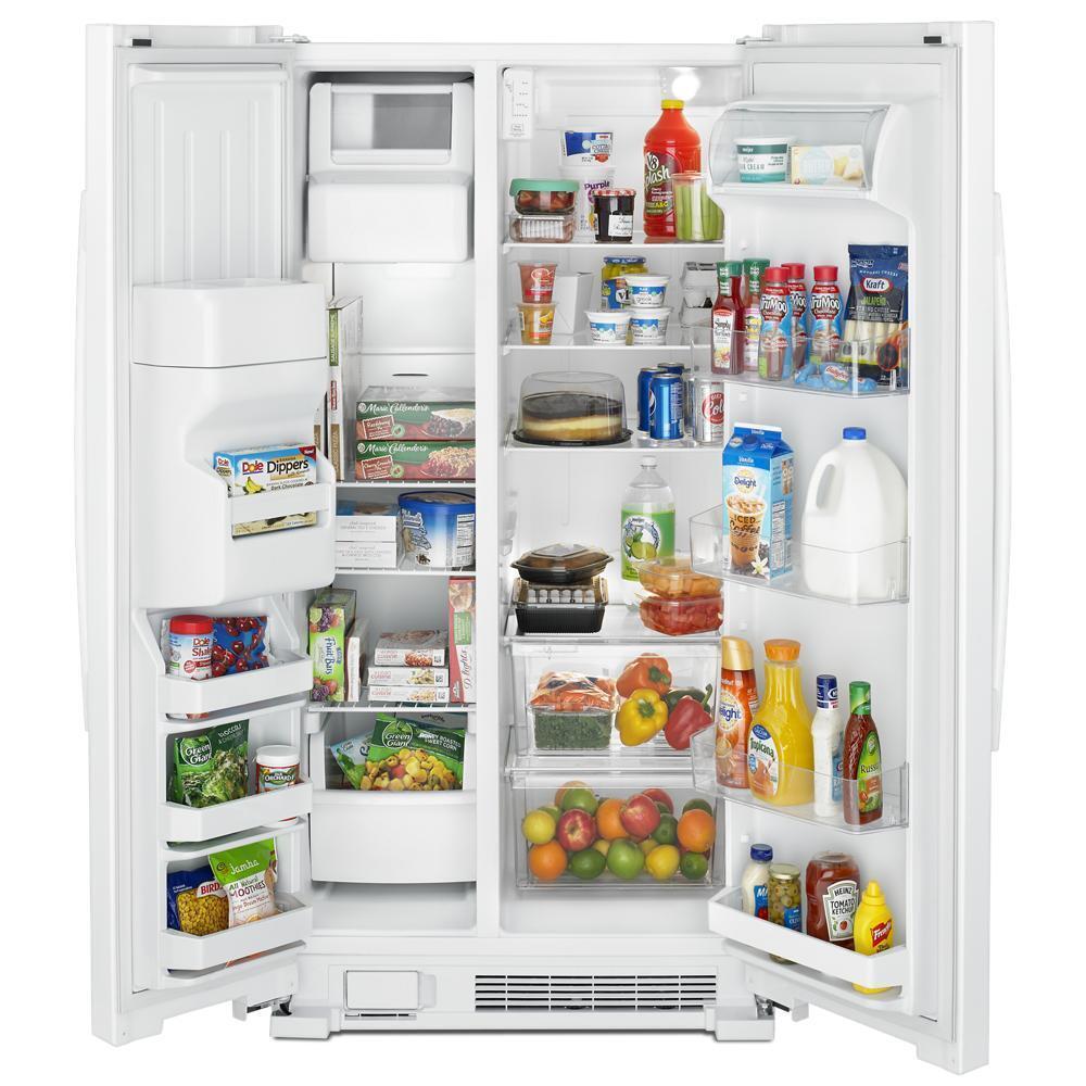AMANA ASI2575GRW 36-inch Side-by-side Refrigerator With Dual Pad External Ice and WA...