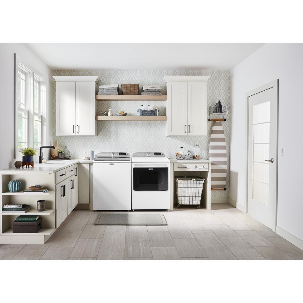 MAYTAG MGD6230HW Smart Capable Top Load Gas Dryer With Extra Power Button - 7.4 Cu. Ft.
