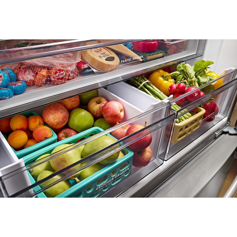 KITCHENAID KRFC136RBS 20 Cu. Ft. 36-inch Width Counter-depth French Door Refrigerator WIT...