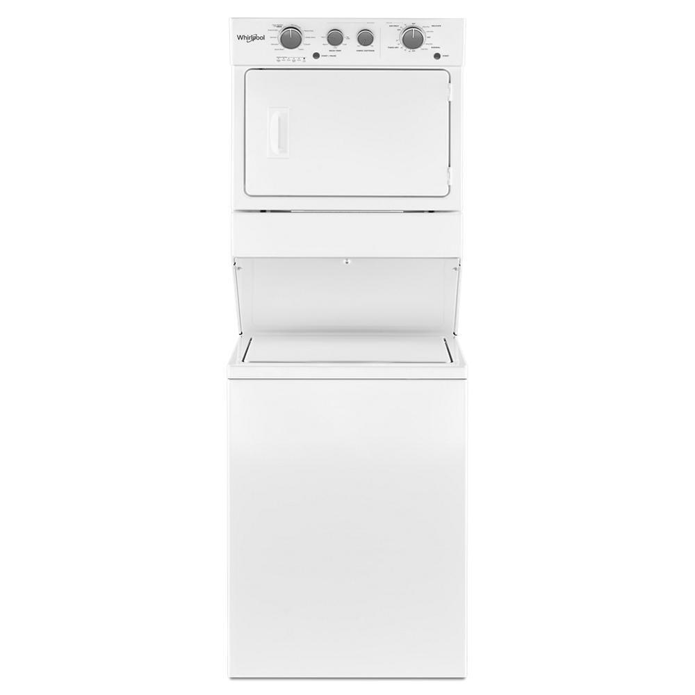 WHIRLPOOL WGT4027HW Whirlpool 3.5 CU.FT Gas Stacked Laundry Center 9 Wash Cycles AND...