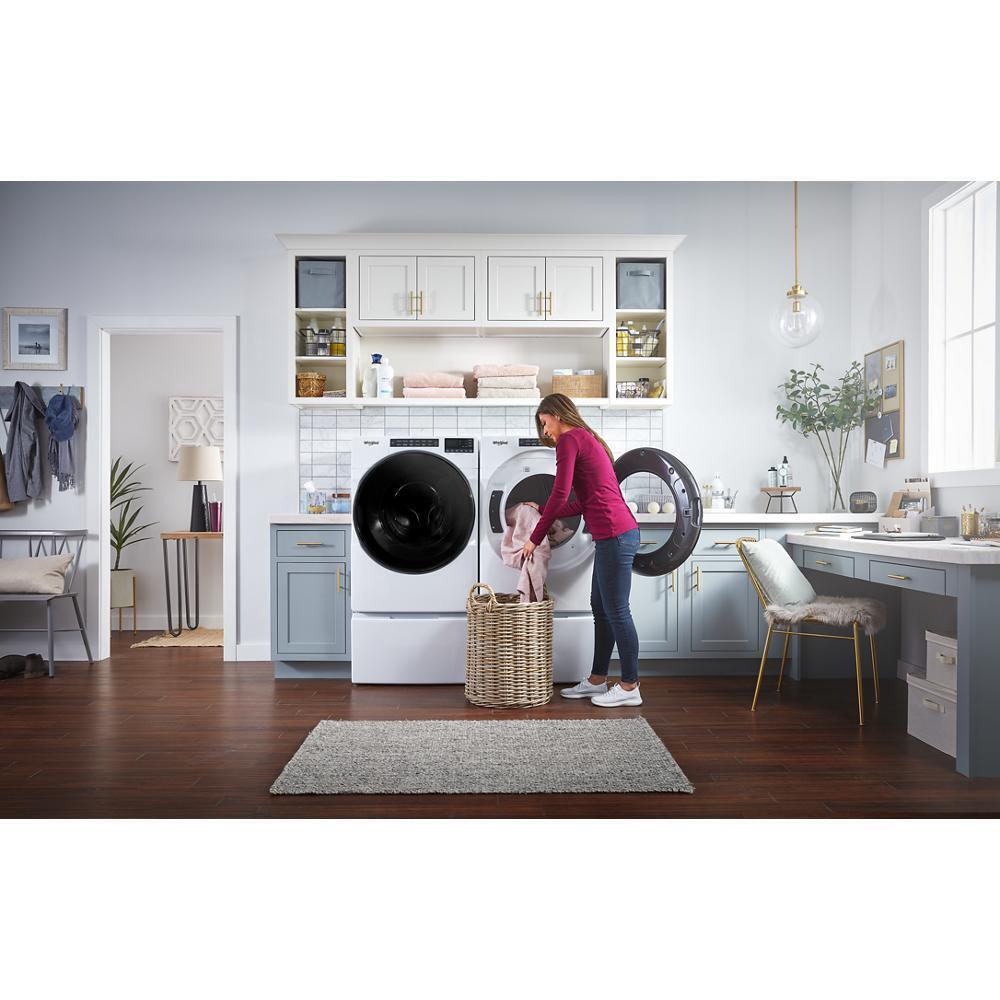 WHIRLPOOL WED6605MW Whirlpool 7.4 Cu. Ft. Electric Wrinkle Shield Dryer With Steam