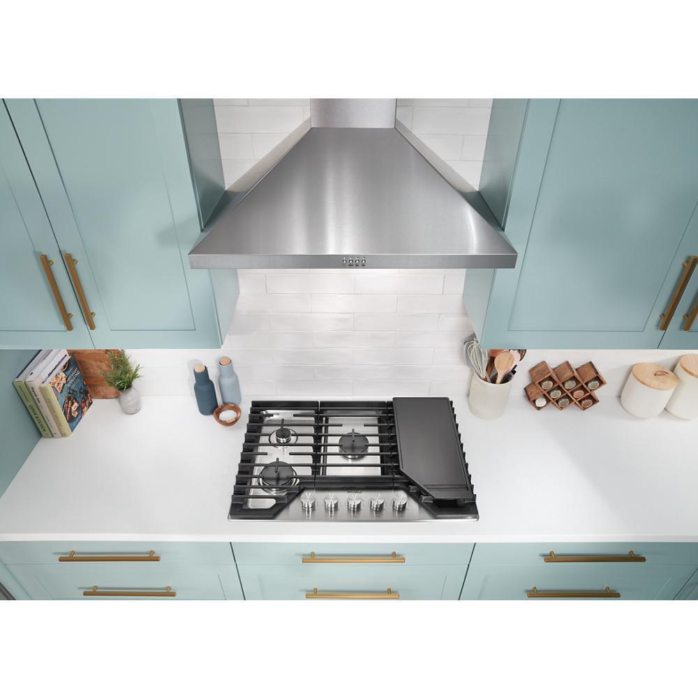 WHIRLPOOL WVW51UC0LS Whirlpool 30"" Curved Glass Wall Mount Range Hood