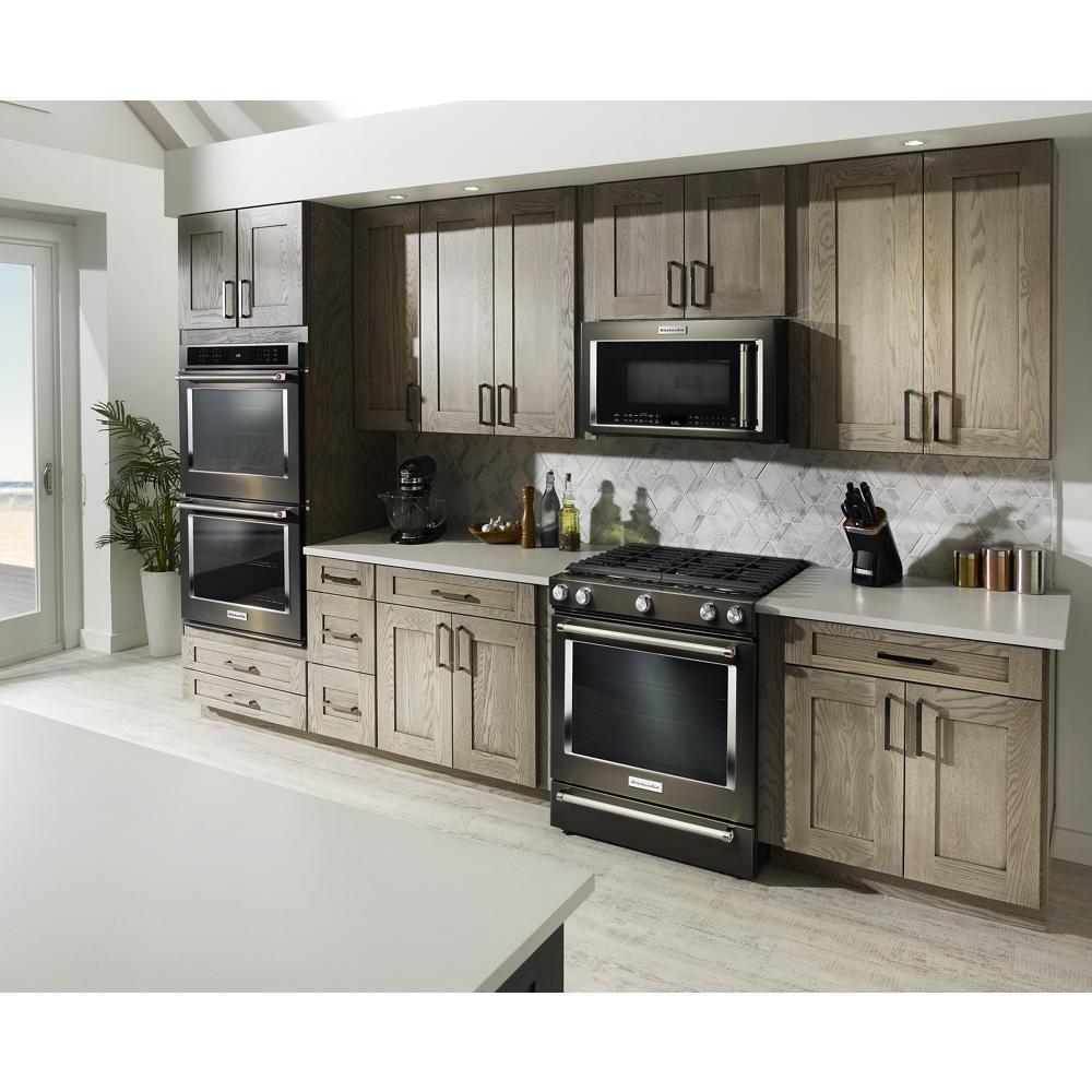 KITCHENAID KSGG700EBS Kitchenaid 30-inch 5-burner Gas Slide-in Convection Range - BLAC...