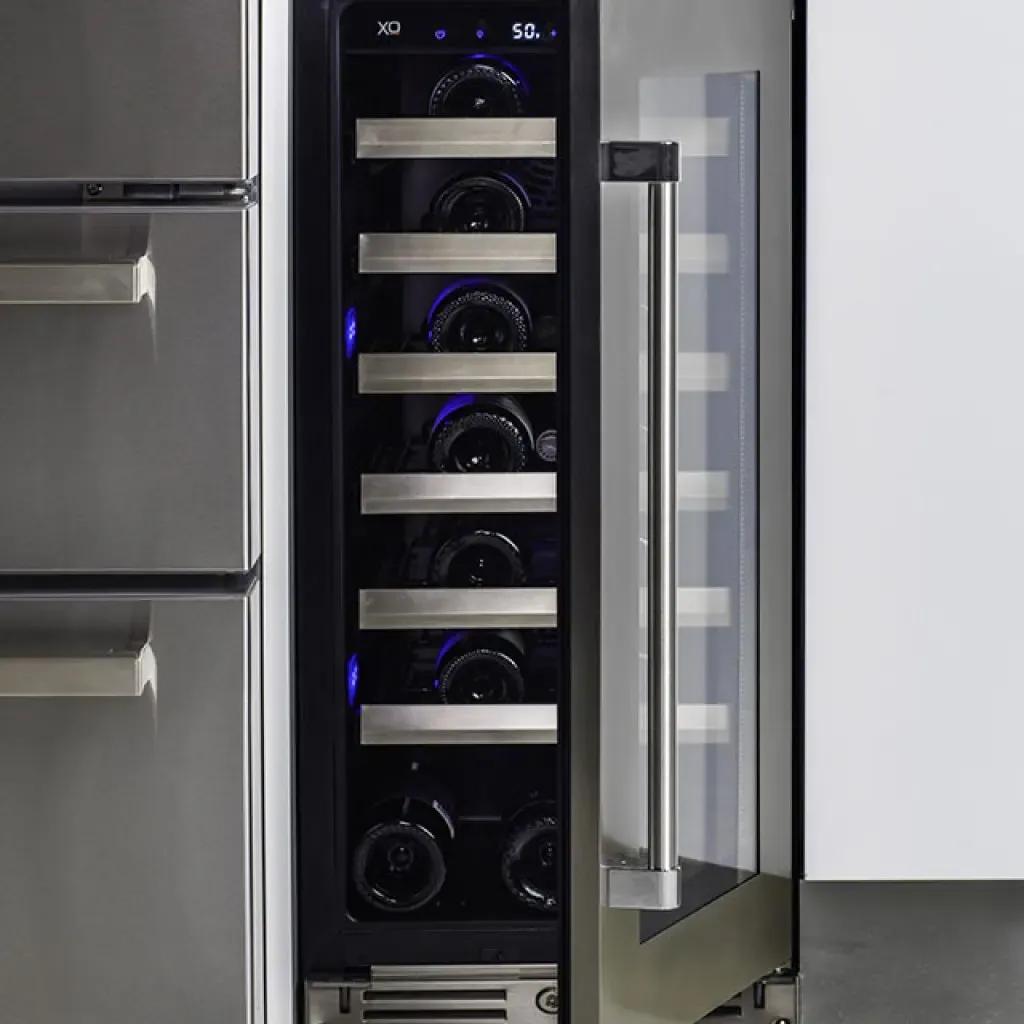 XO APPLIANCE XOU15WGOR XO Appliance 15in Wine Cellar Overlay Glass Rh