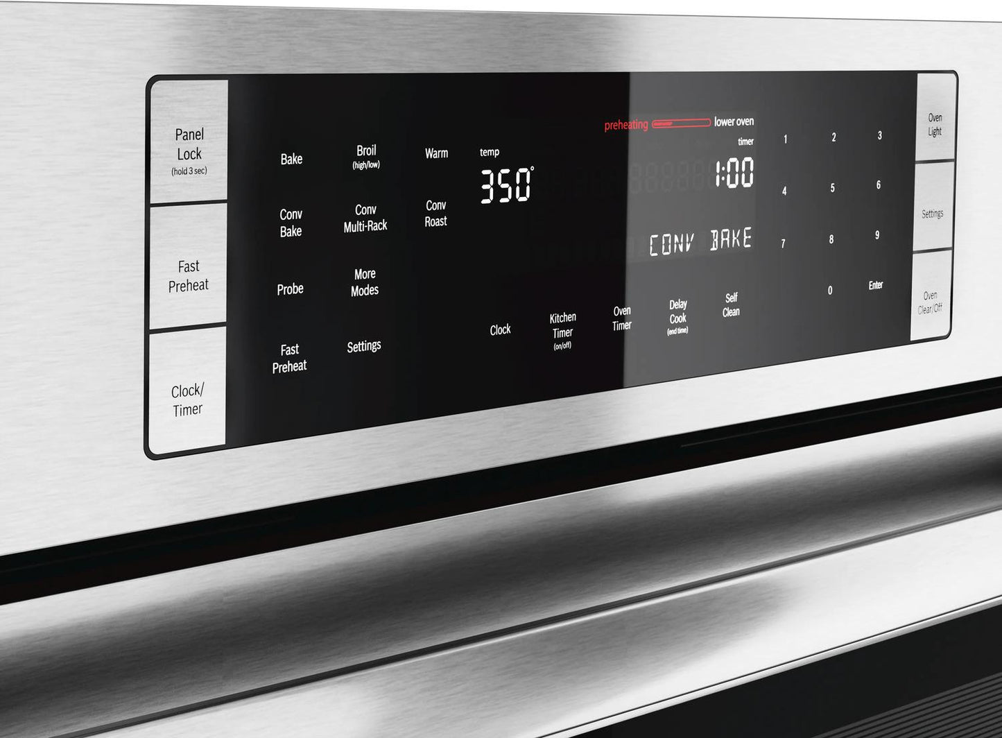 BOSCH HBL8651UC Bosch 30"" Double Wall Oven 800 Series - Stainless Steel