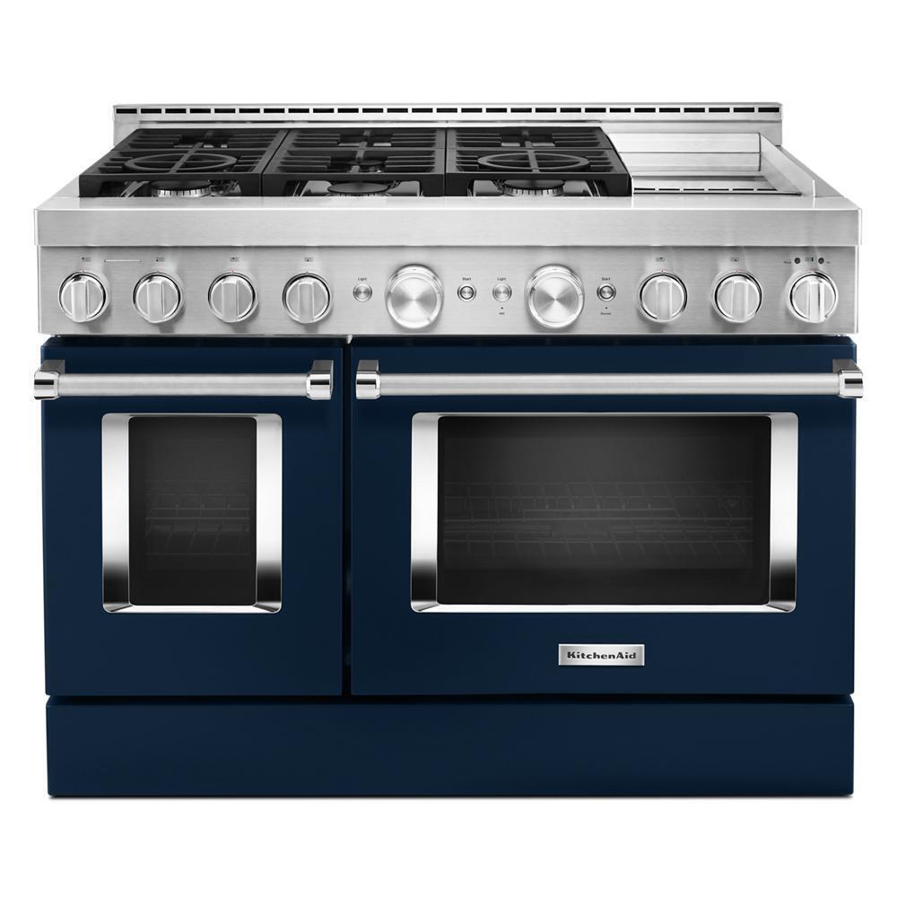 KITCHENAID KFGC558JIB Kitchenaid 48'' Smart Commercial-style Gas Range With Griddle - ...