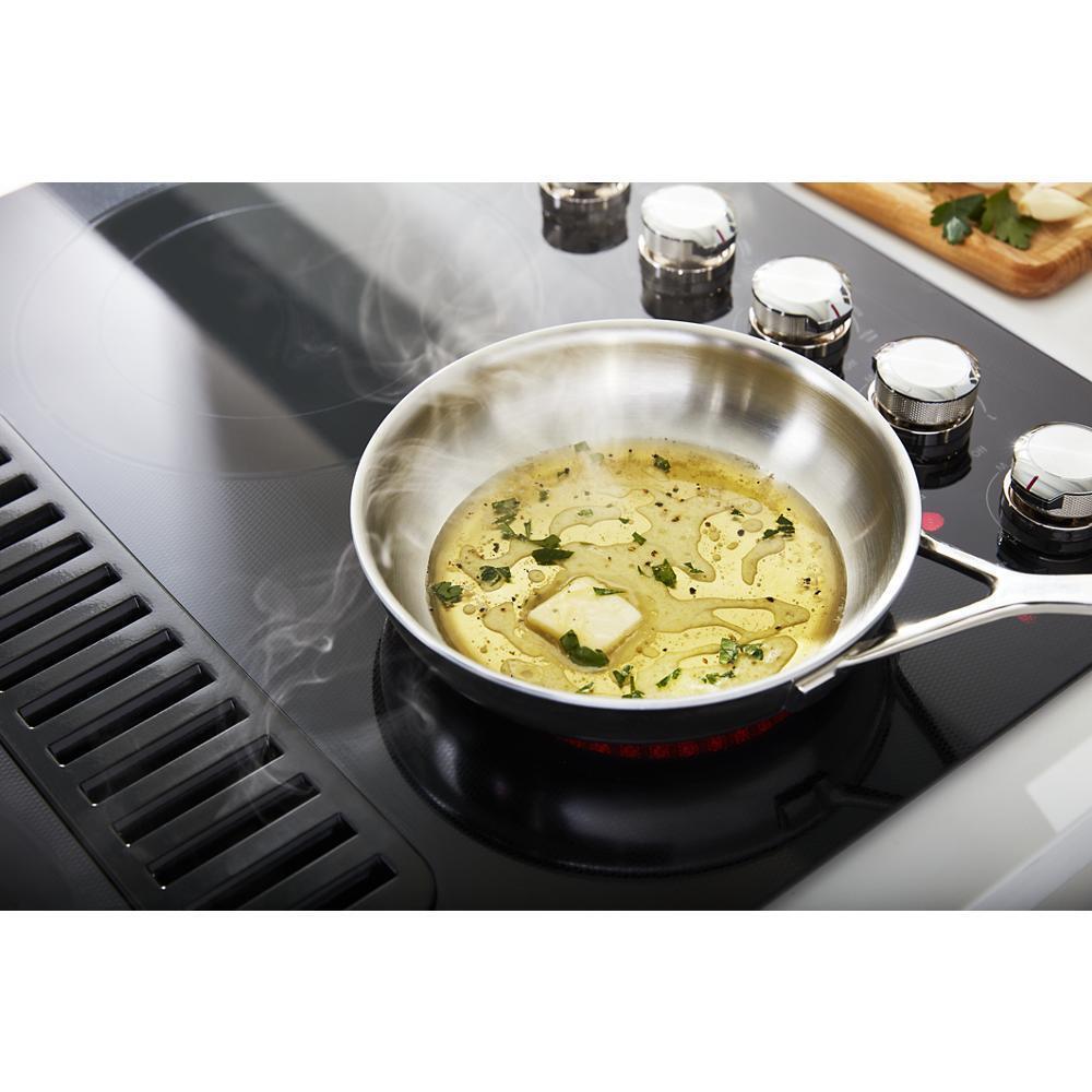 KITCHENAID KCED600GBL KitchenAid 30"" Electric Downdraft Cooktop With 4 Elements - Black
