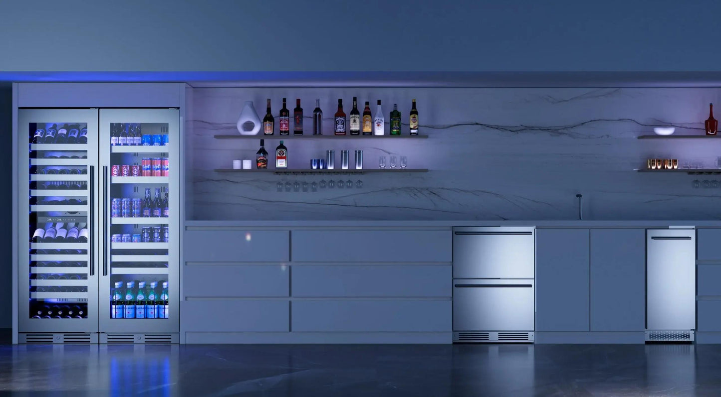 XO APPLIANCE XOU2470BCGS XO Appliance Tall Beverage Center Ss Glass