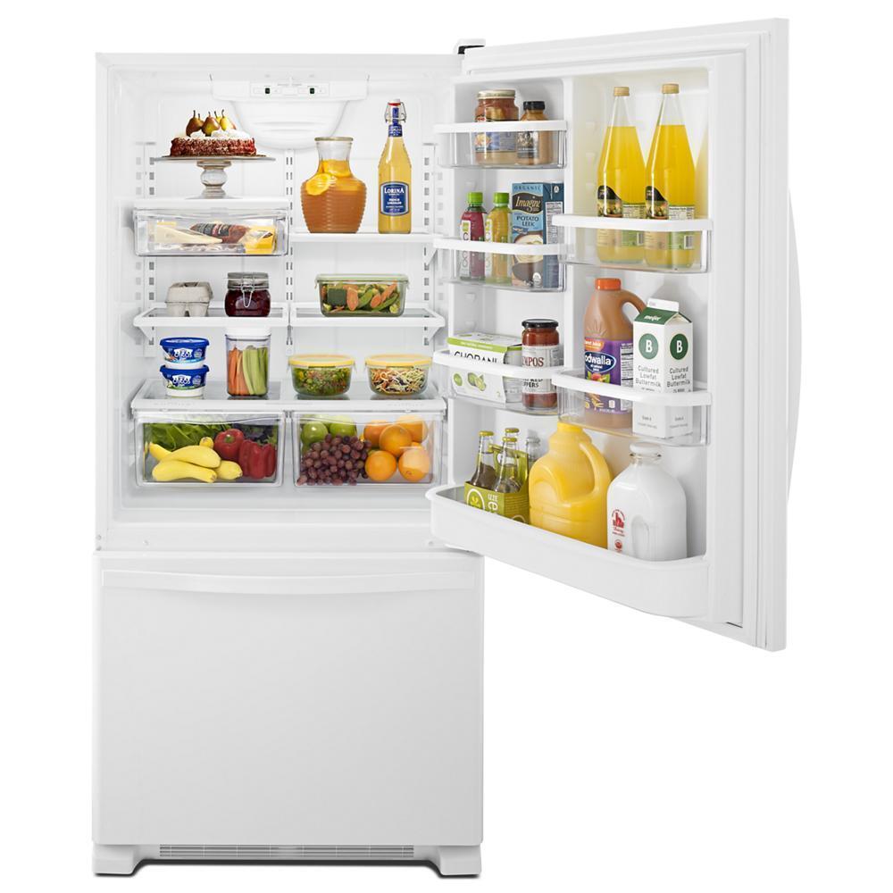WHIRLPOOL WRB329DMBW Whirlpool 19 Cu. Ft. Bottom-freezer Refrigerator With Freezer Drawer