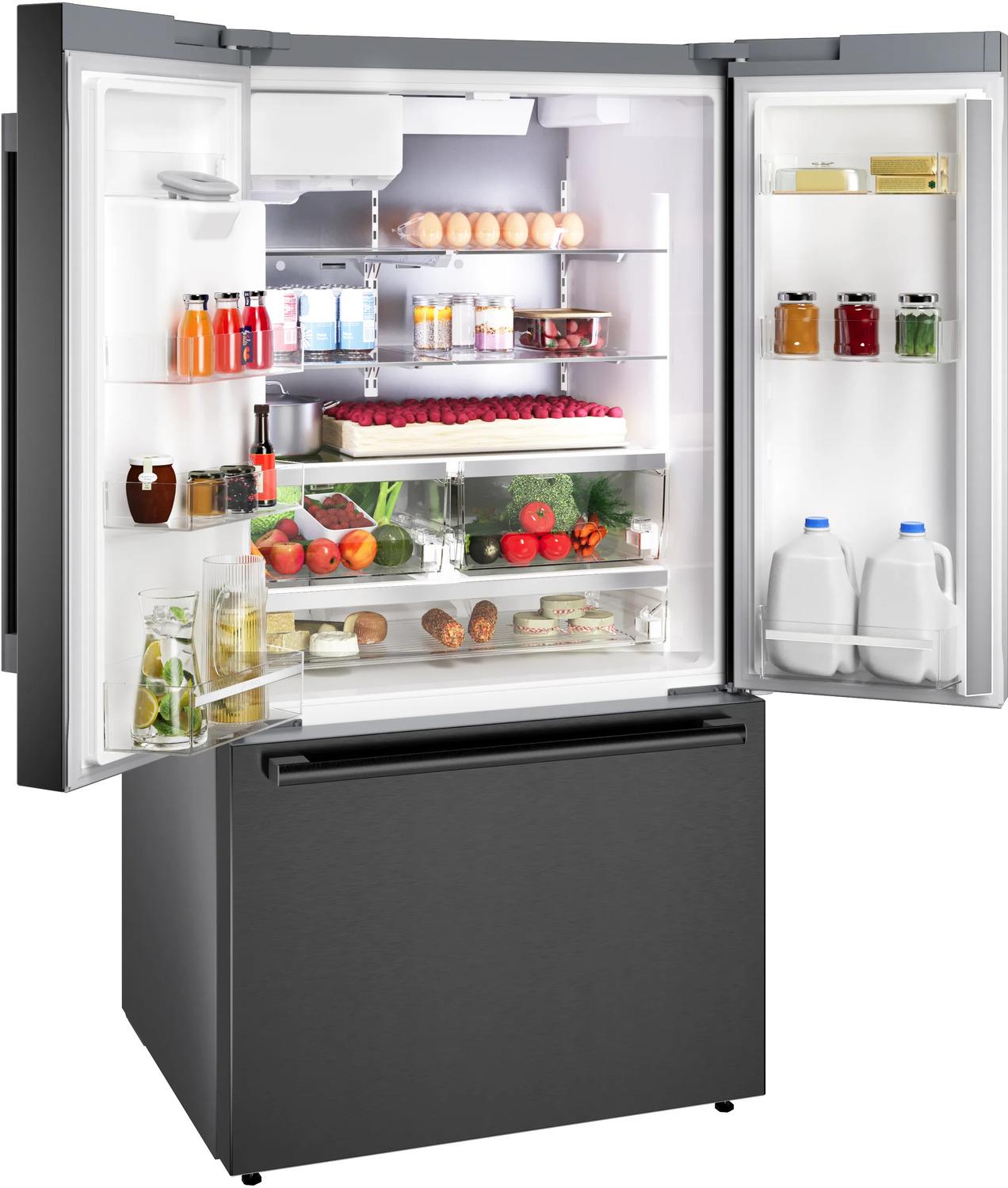BOSCH B36FD52SNB 500 Series French Door Bottom Mount Refrigerator 36"" Black STAINLES...