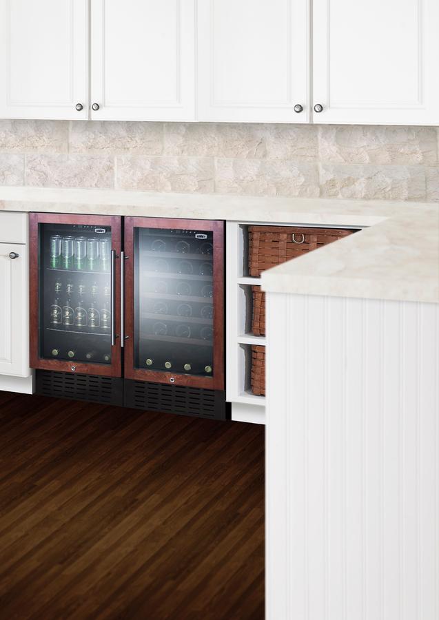 SUMMIT SCR1841BPNR Summit 18"" Wide Built-in Beverage Center (panel Not Included)