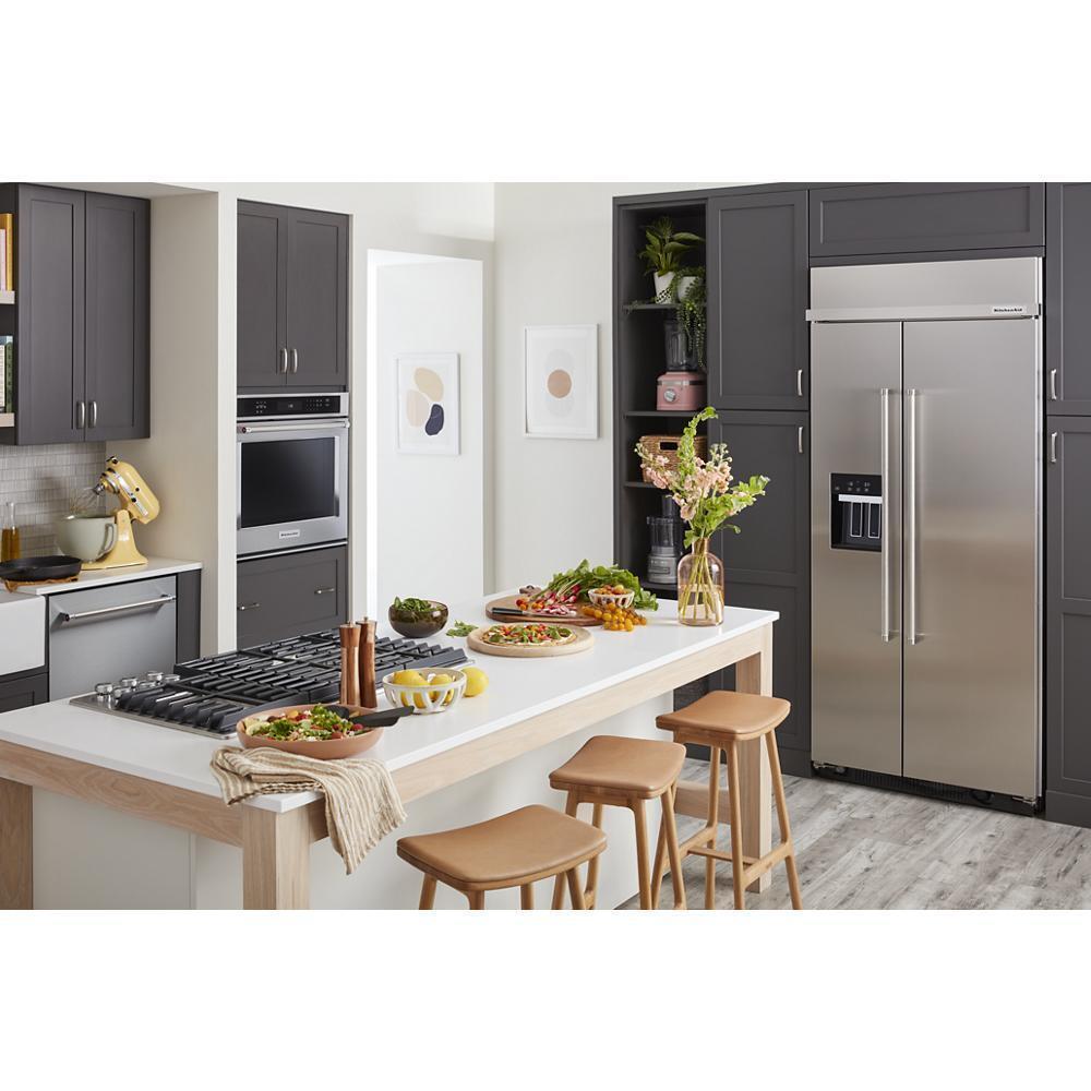 KITCHENAID KUWL314KSS 24"" Undercounter Wine Cellar With Glass Door and Metal-front Racks ...